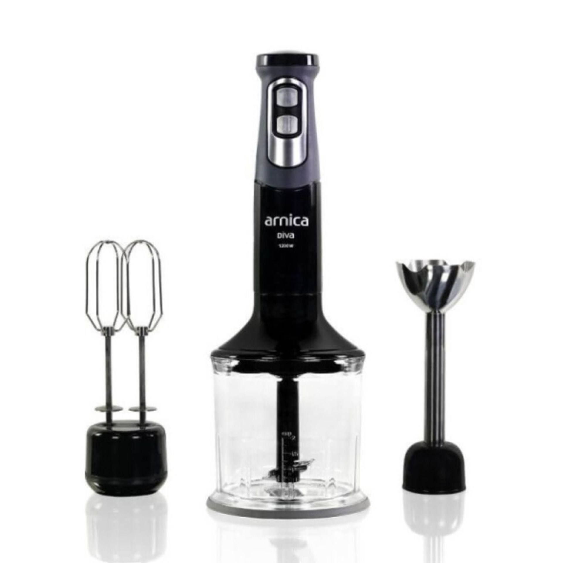 Arnica GH21595 Diva El Blender Seti Siyah (Teşhir Ürünü)