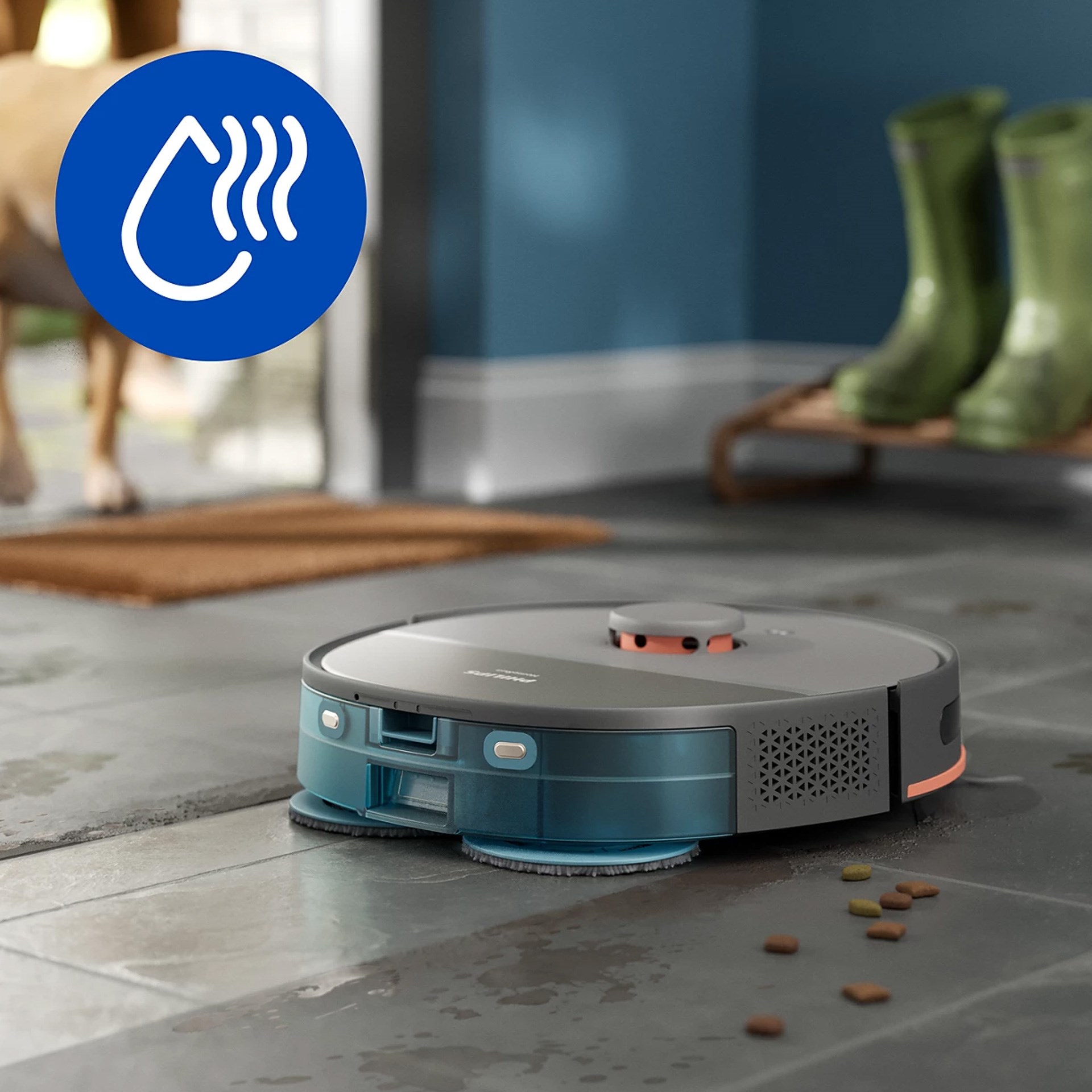 Philips 5000 Serisi Çöp Kovalı Islak ve Kuru Robot Süpürge Kaşmir Grisi