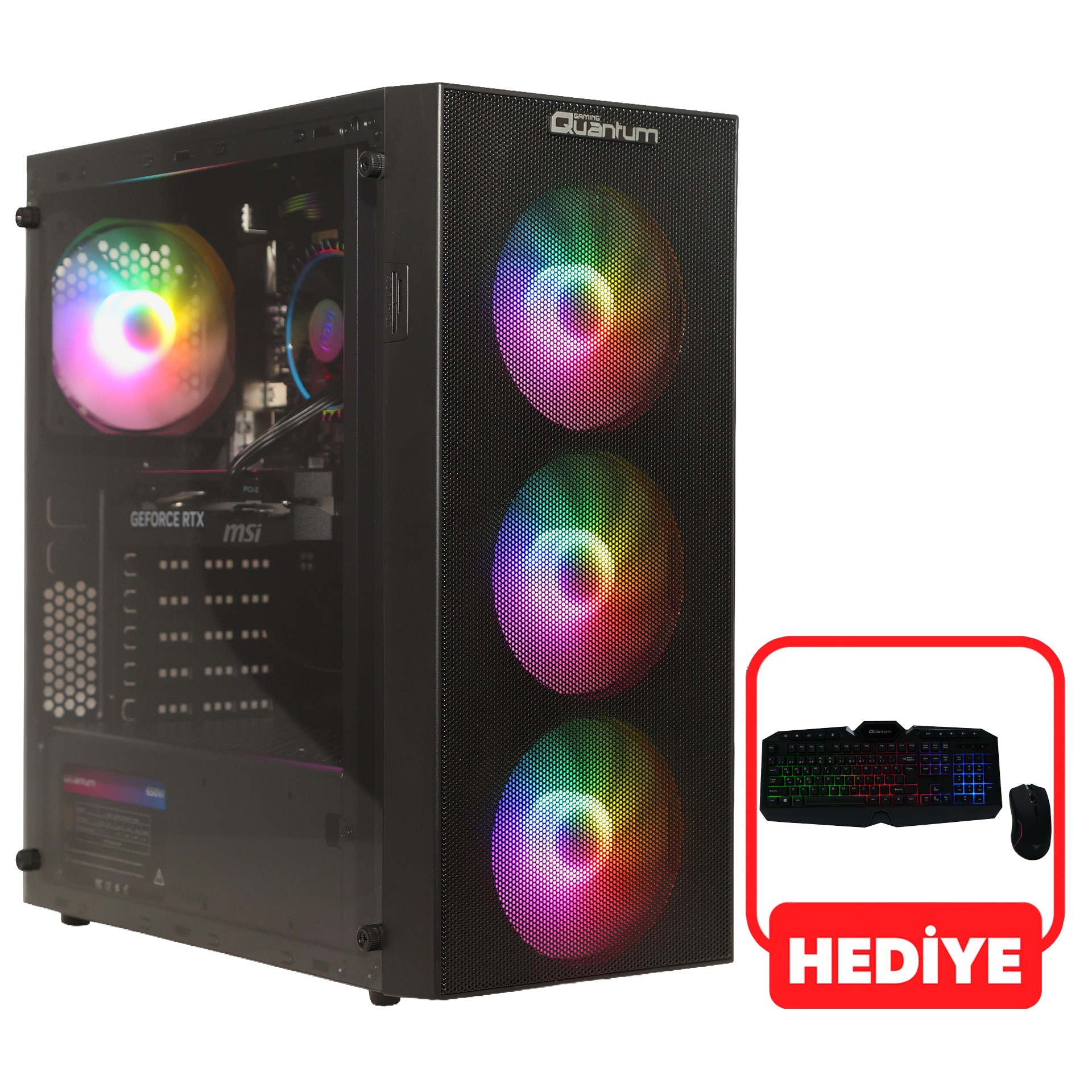 Technopc Nova Strike İntel I5 14400F 16GB DDR4 500GB M.2 Nvme SSD 8GB 5060 FreeDos (Klavye Mouse Hediye)