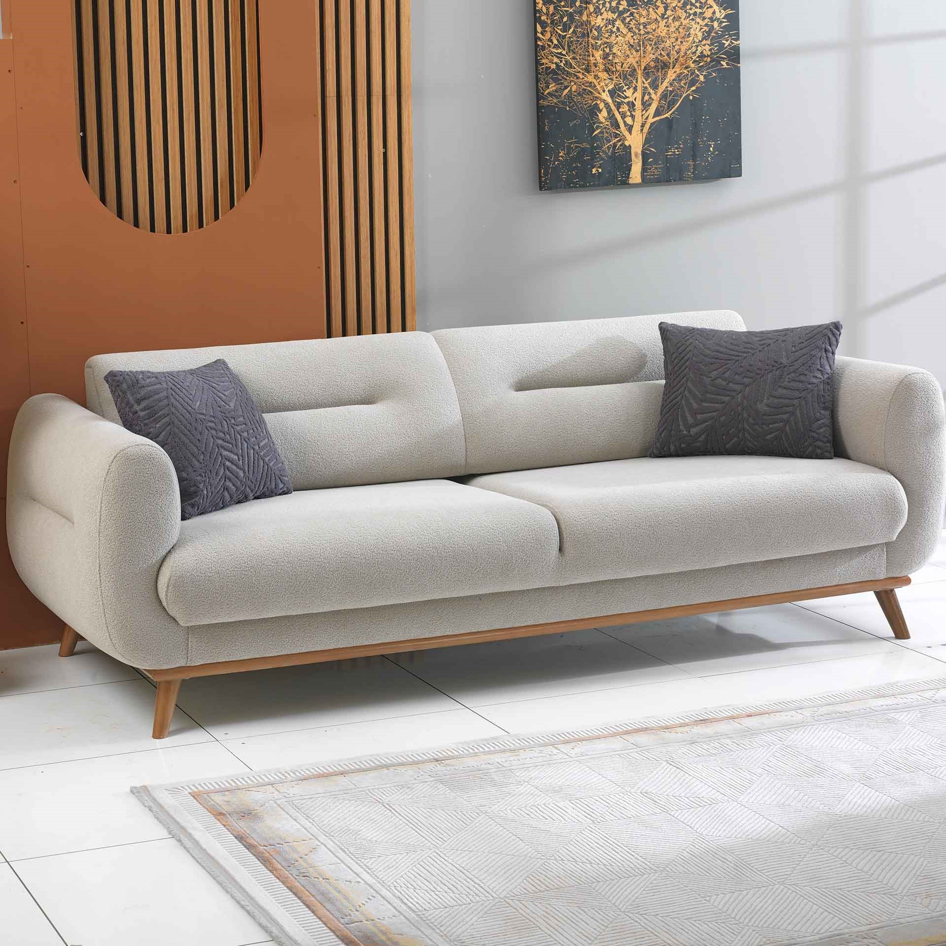 Leydi Coco 3+1 Koltuk Takımı Açık Gri