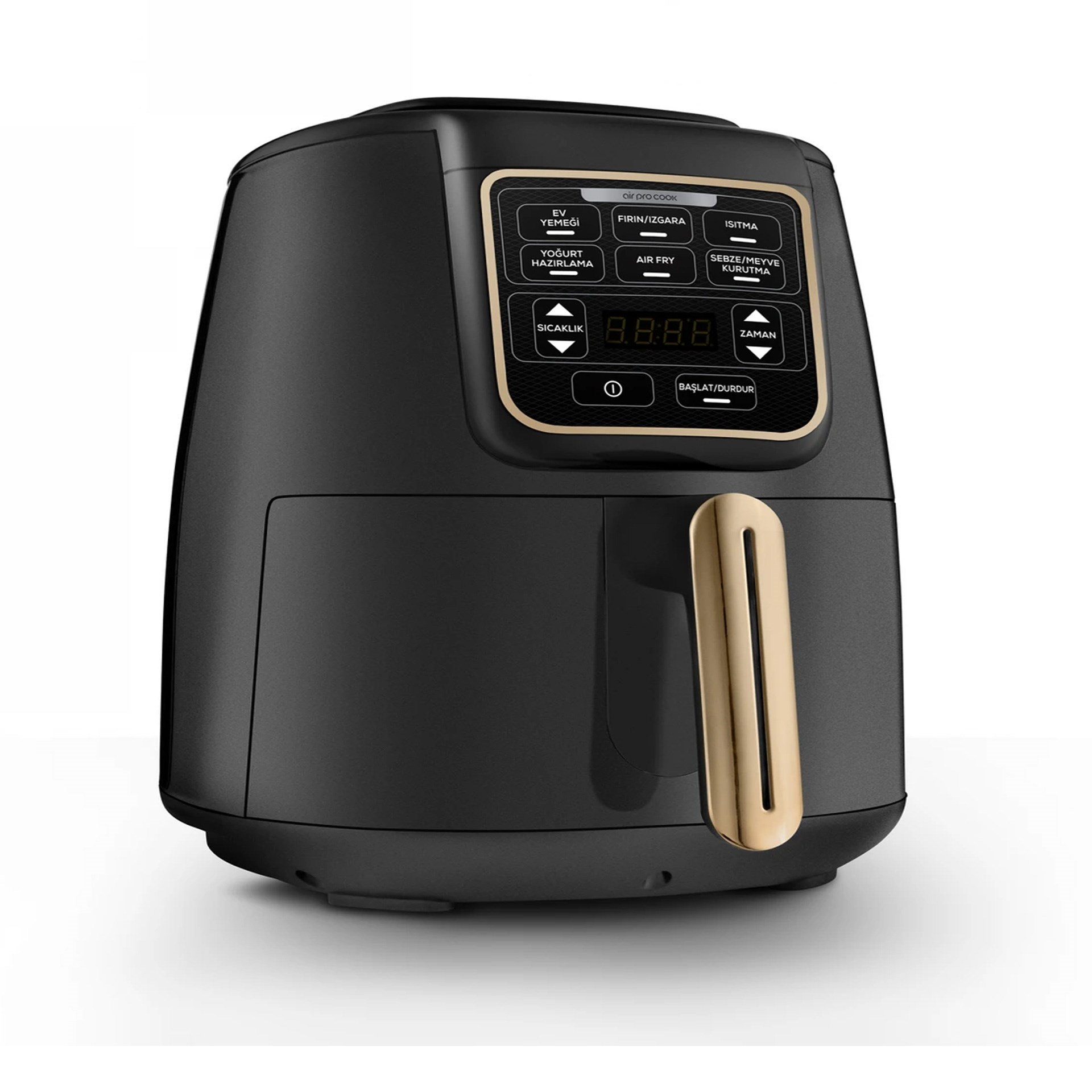 Karaca Air Pro Cook XL 2 in 1 Konuşan Airfryer Black Mineral Gold
