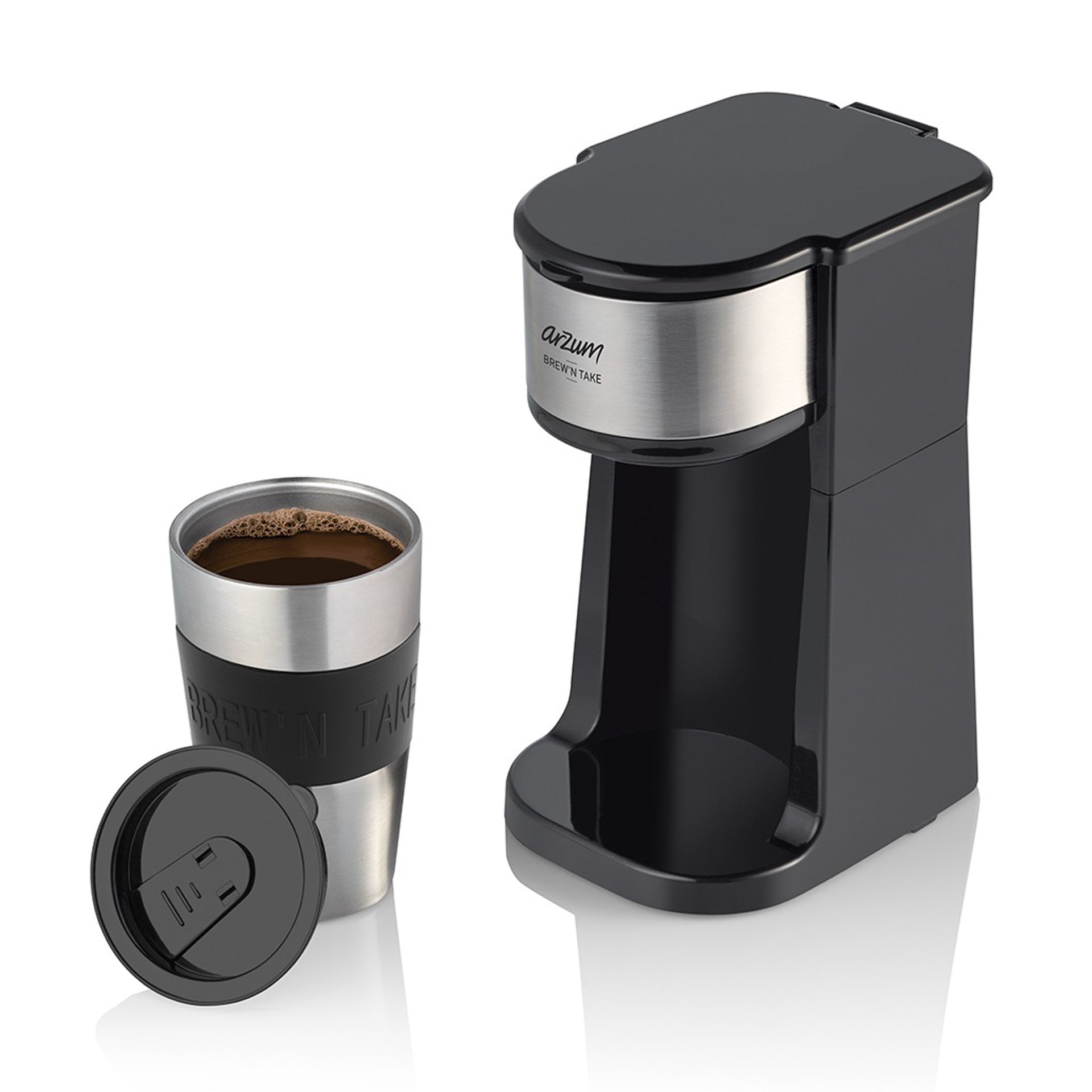 Arzum AR3058 Brew�N Take Kişisel Filtre Kahve Makinesi Siyah