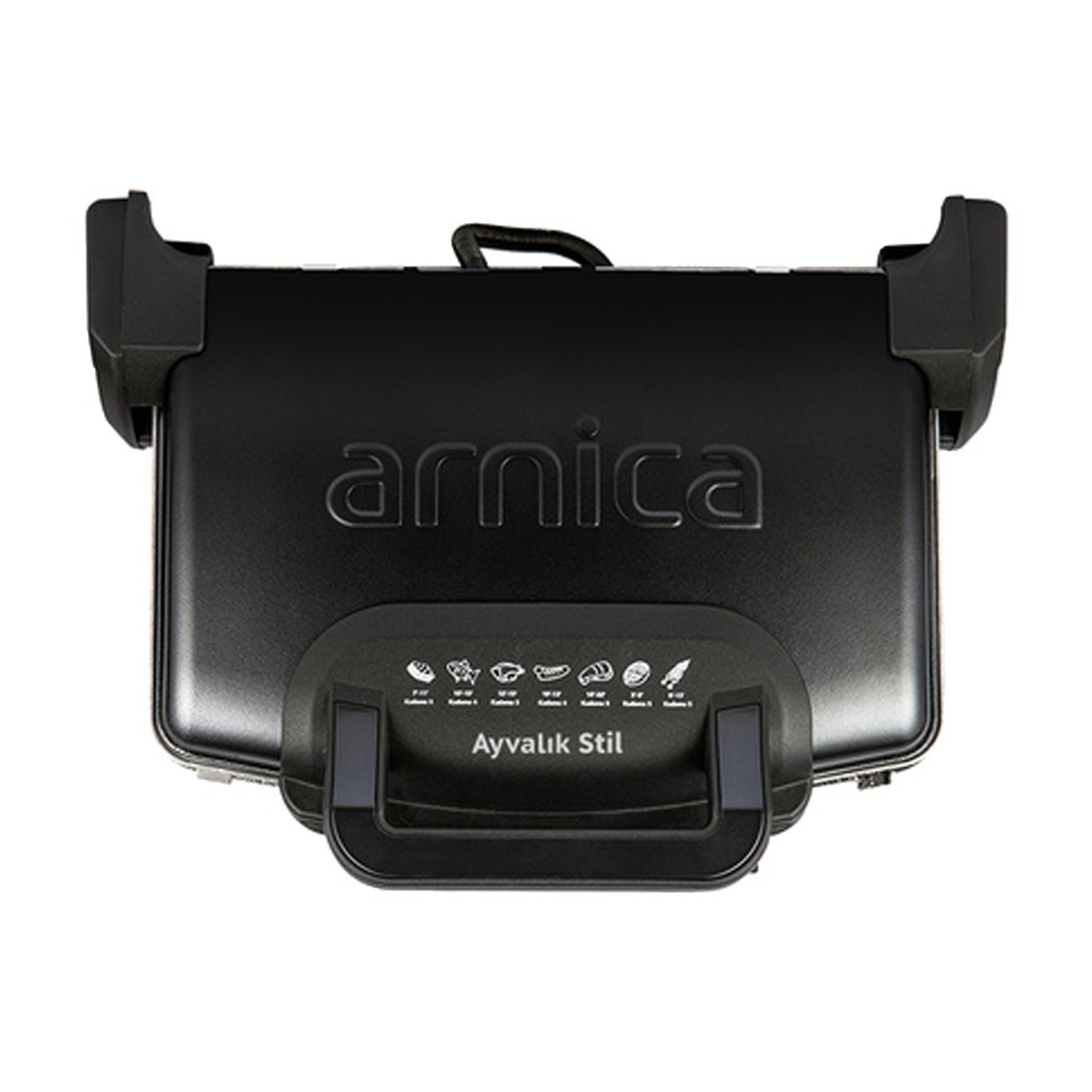 Arnica GH26262 Ayvalık Stil Tost Makinesi Siyah (Teşhir Ürünü)