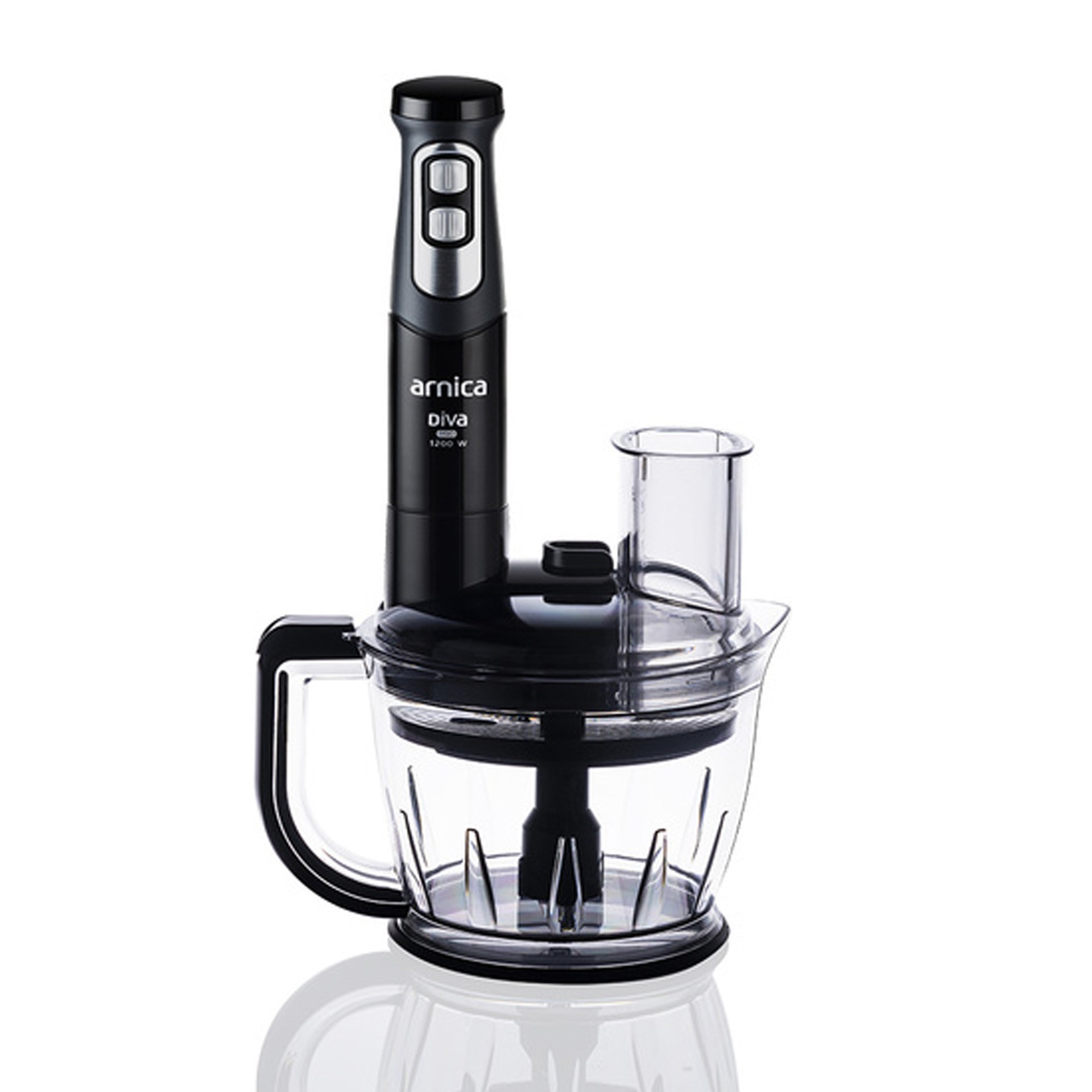 Arnica GH21803 Diva Pro Doğrayıcı Blender Seti Siyah