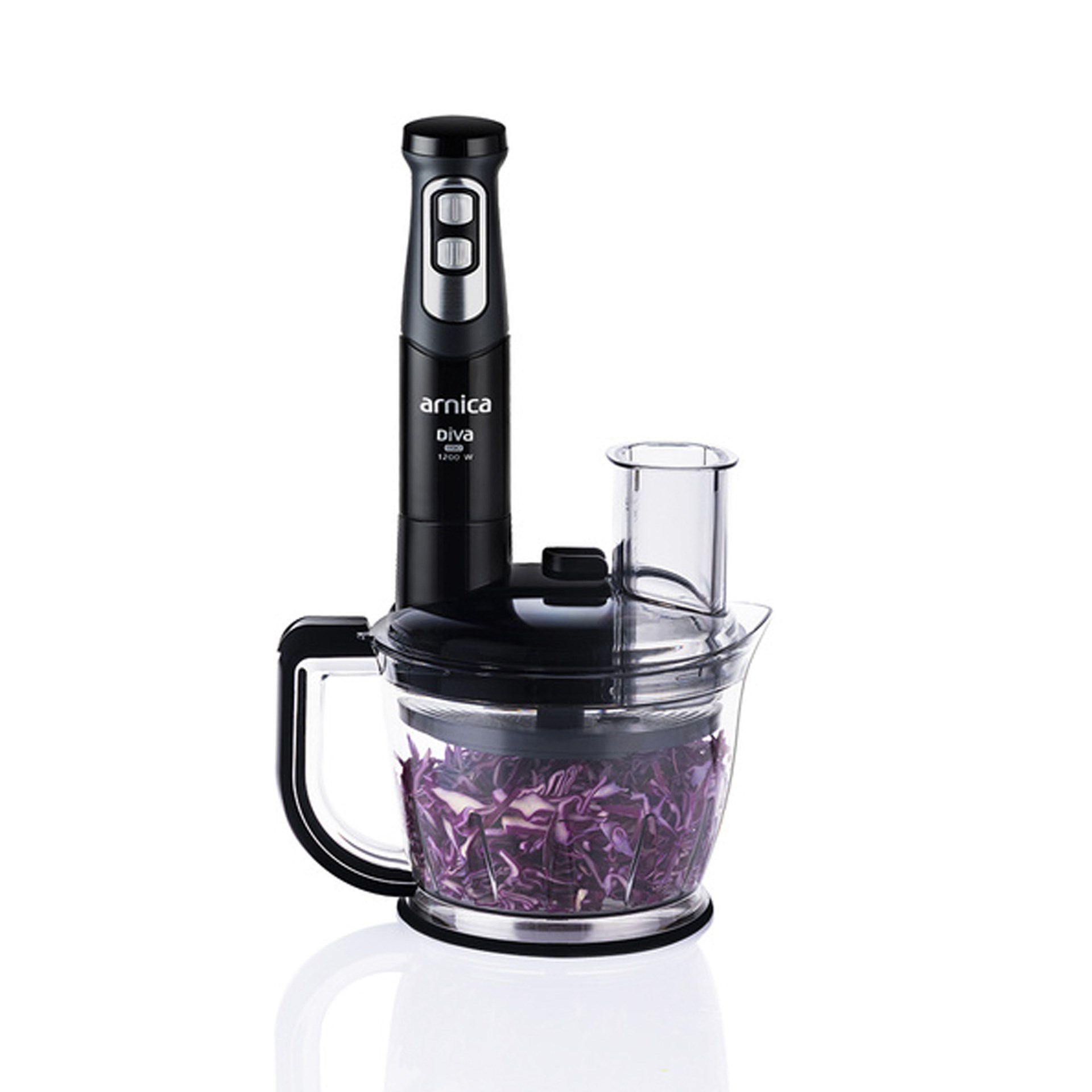 Arnica GH21803 Diva Pro Doğrayıcı Blender Seti Siyah