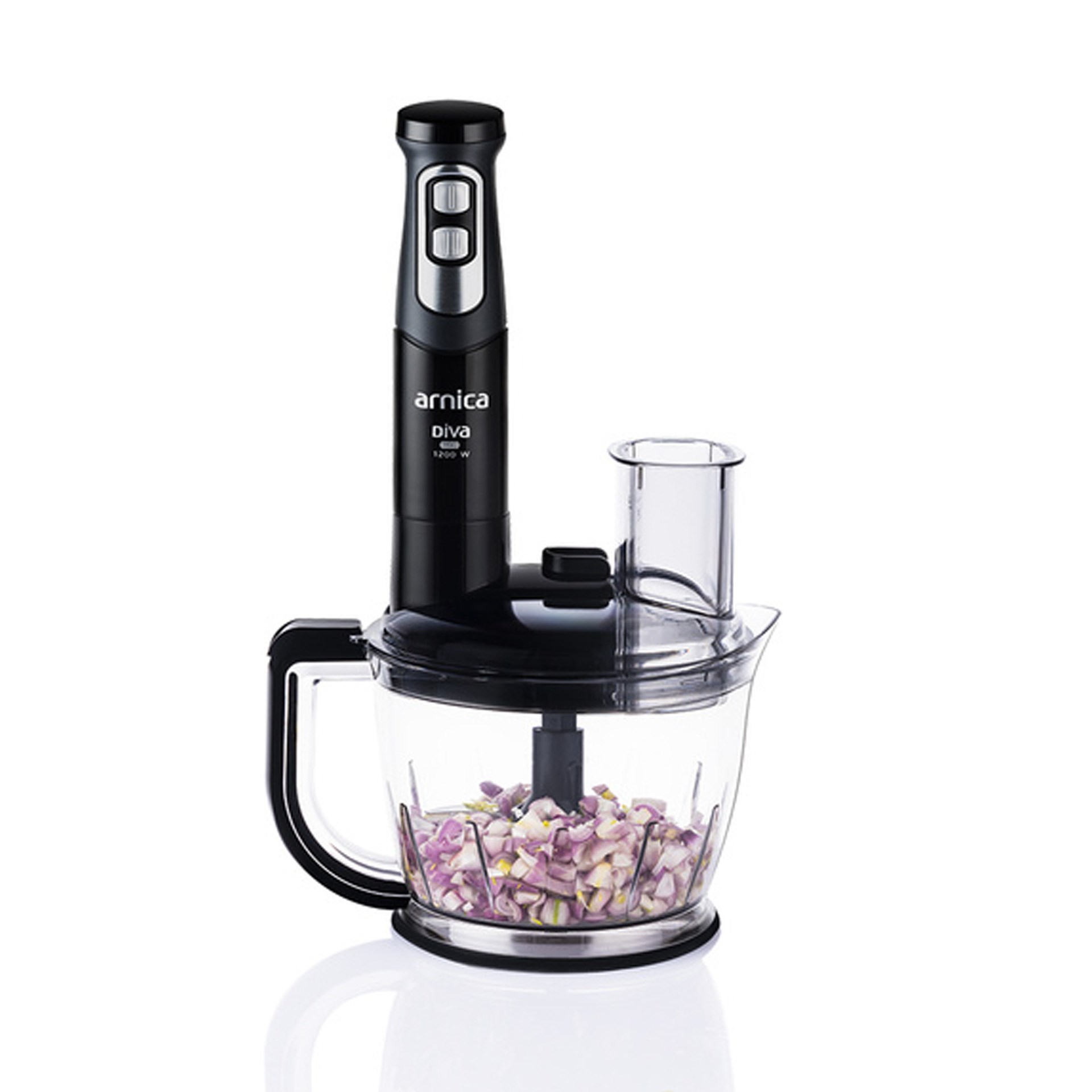 Arnica GH21803 Diva Pro Doğrayıcı Blender Seti Siyah