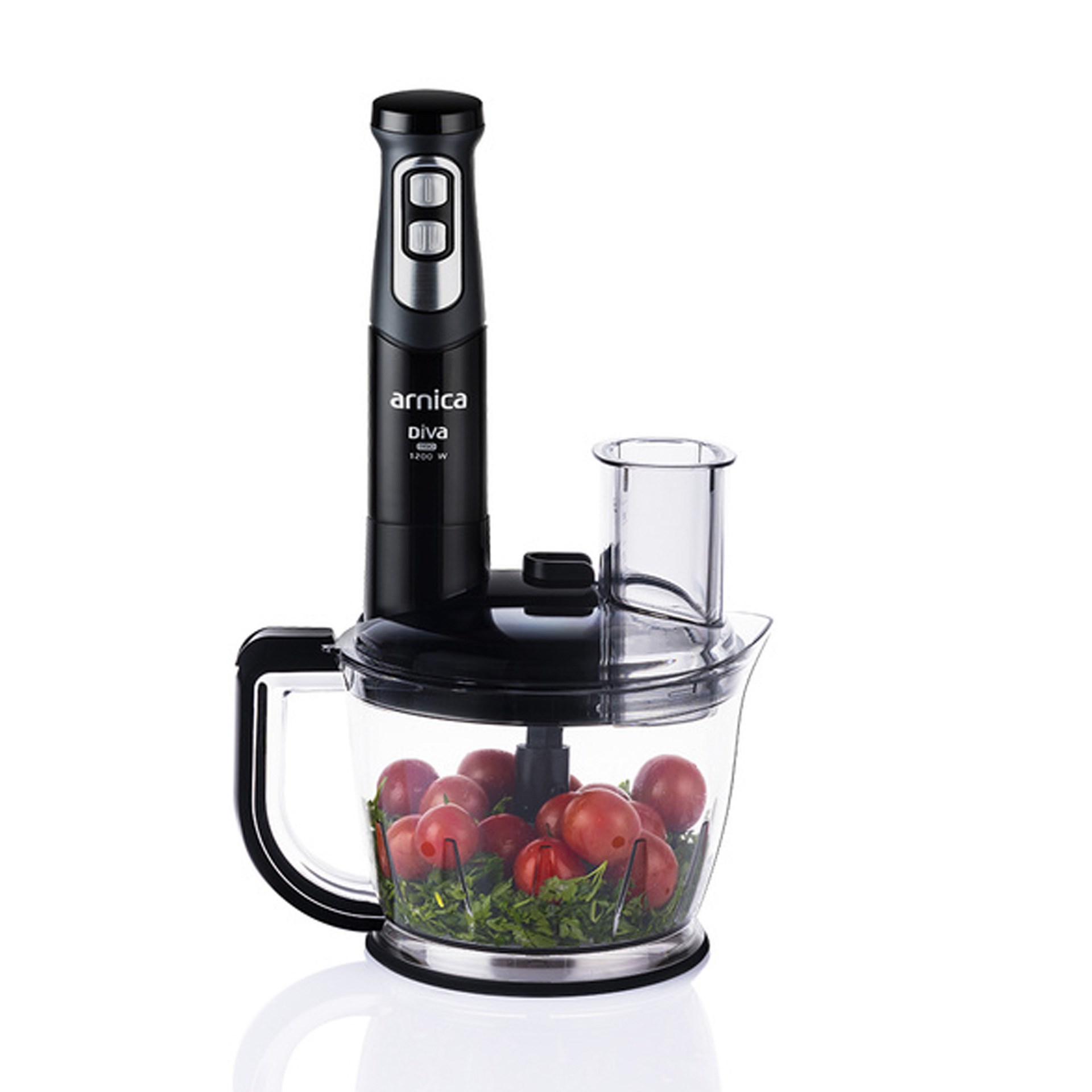 Arnica GH21803 Diva Pro Doğrayıcı Blender Seti Siyah