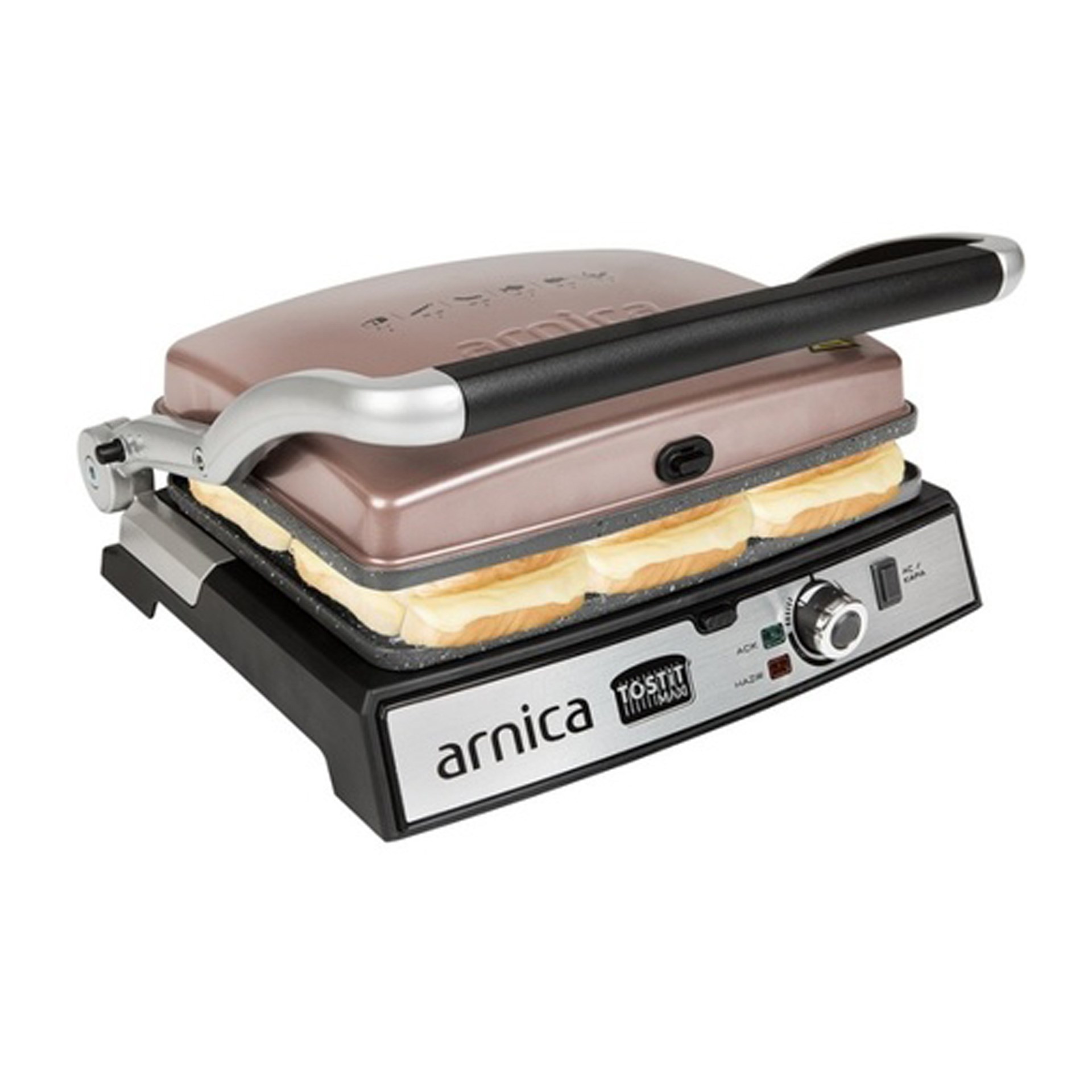 Arnica GH26244 Tostit Maxi Granit Tost Makinesi Rose