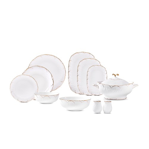 Evaliza Queens Gold 60 Parça Yemek Takımı | Evkur