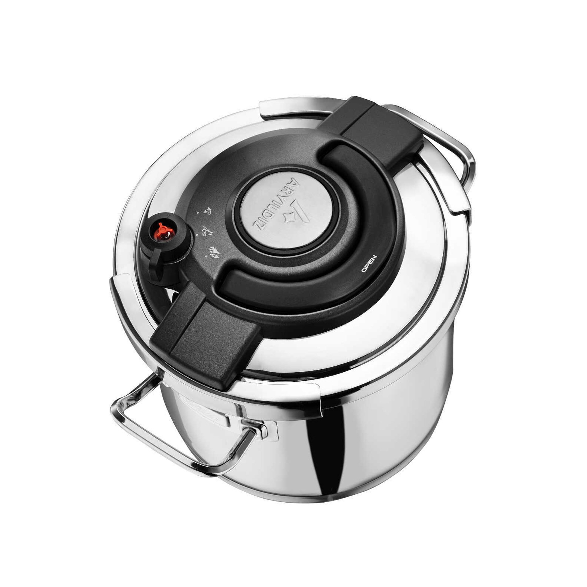 Aryıldız Touch & Cook Kanka 6 + 4 lt Düdüklü Tencere Seti