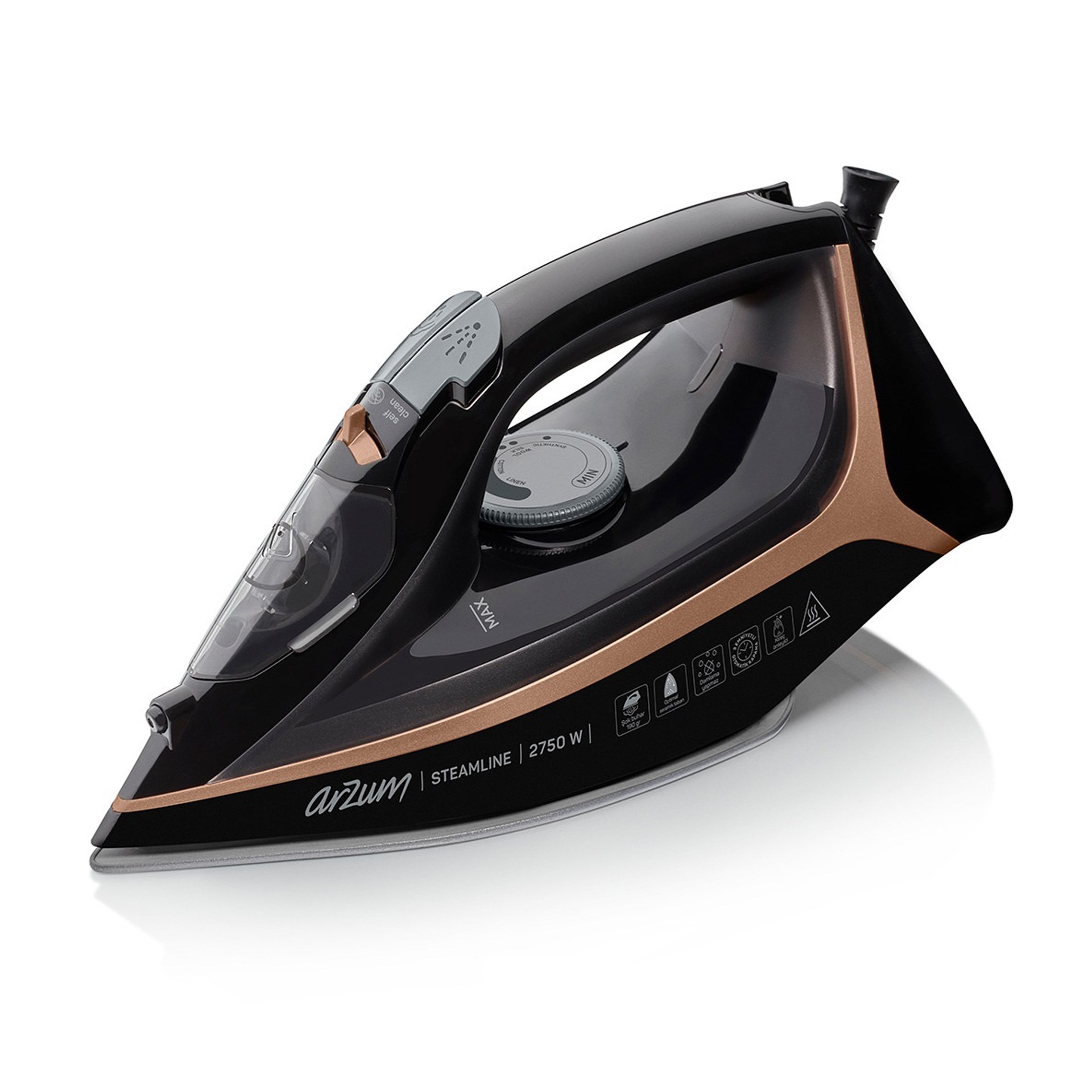 Arzum AR6025 Steamline Buharlı Ütü Siyah