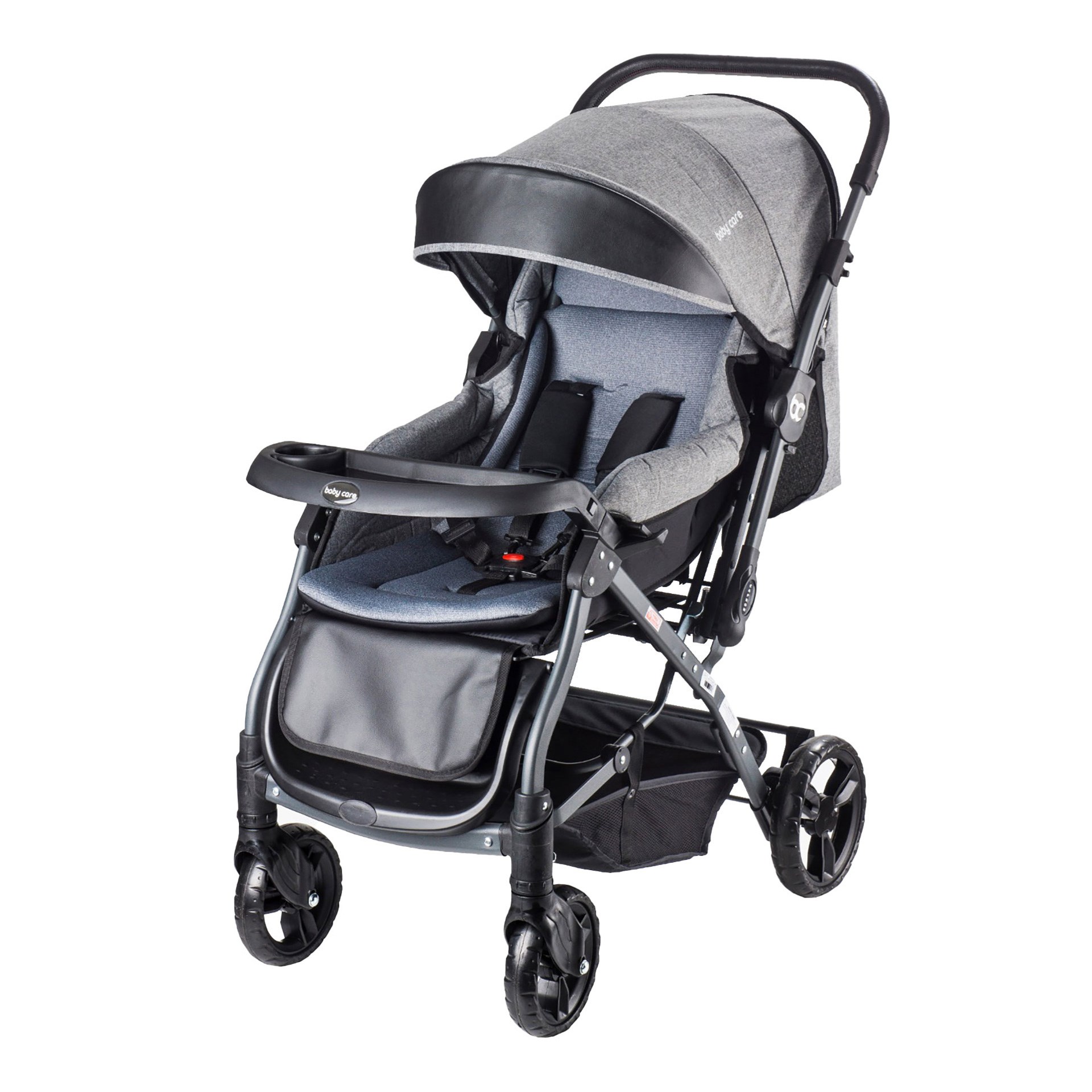 Baby Care BC65 Capron Çift Yönlü Gri Bebek Arabası