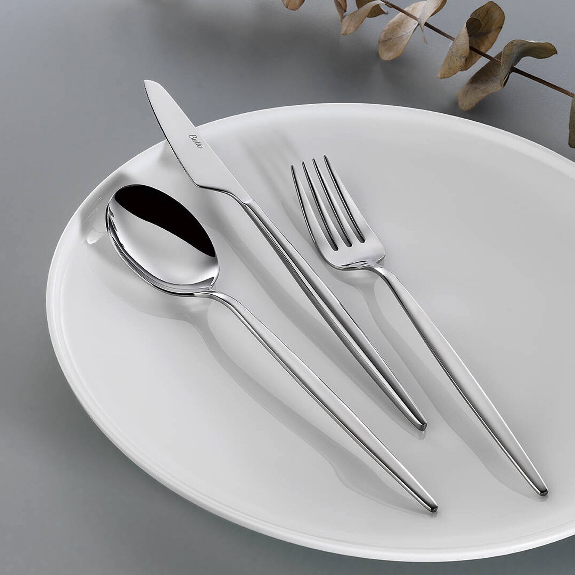 Batta 8300 Parlak 12 Kişilik 84 Parça Silver Çatal Kaşık Bıçak Takımı