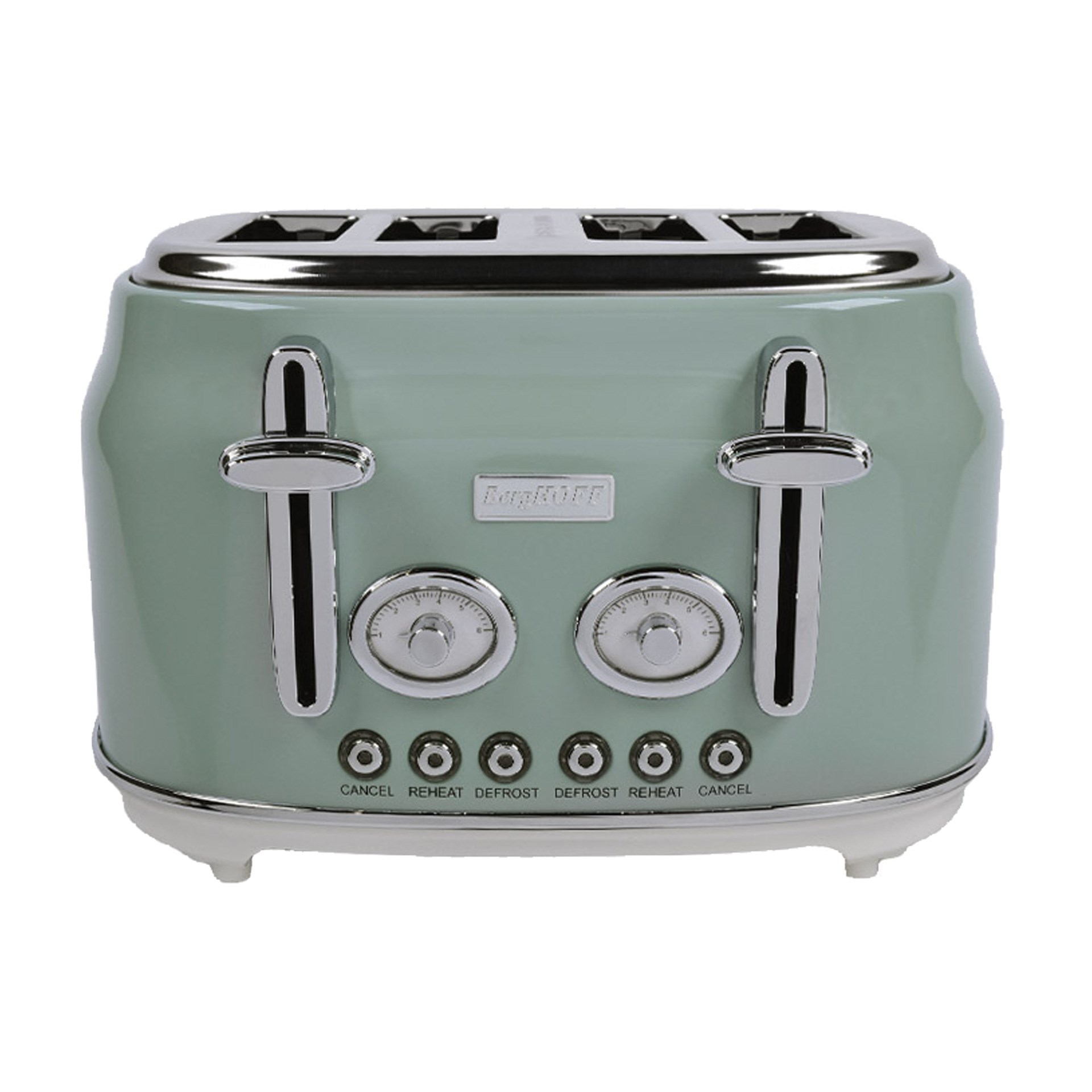 Berghoff Gem Retro Mint Yeşil Dört Dilim Ekmek Kızartma Makinesi