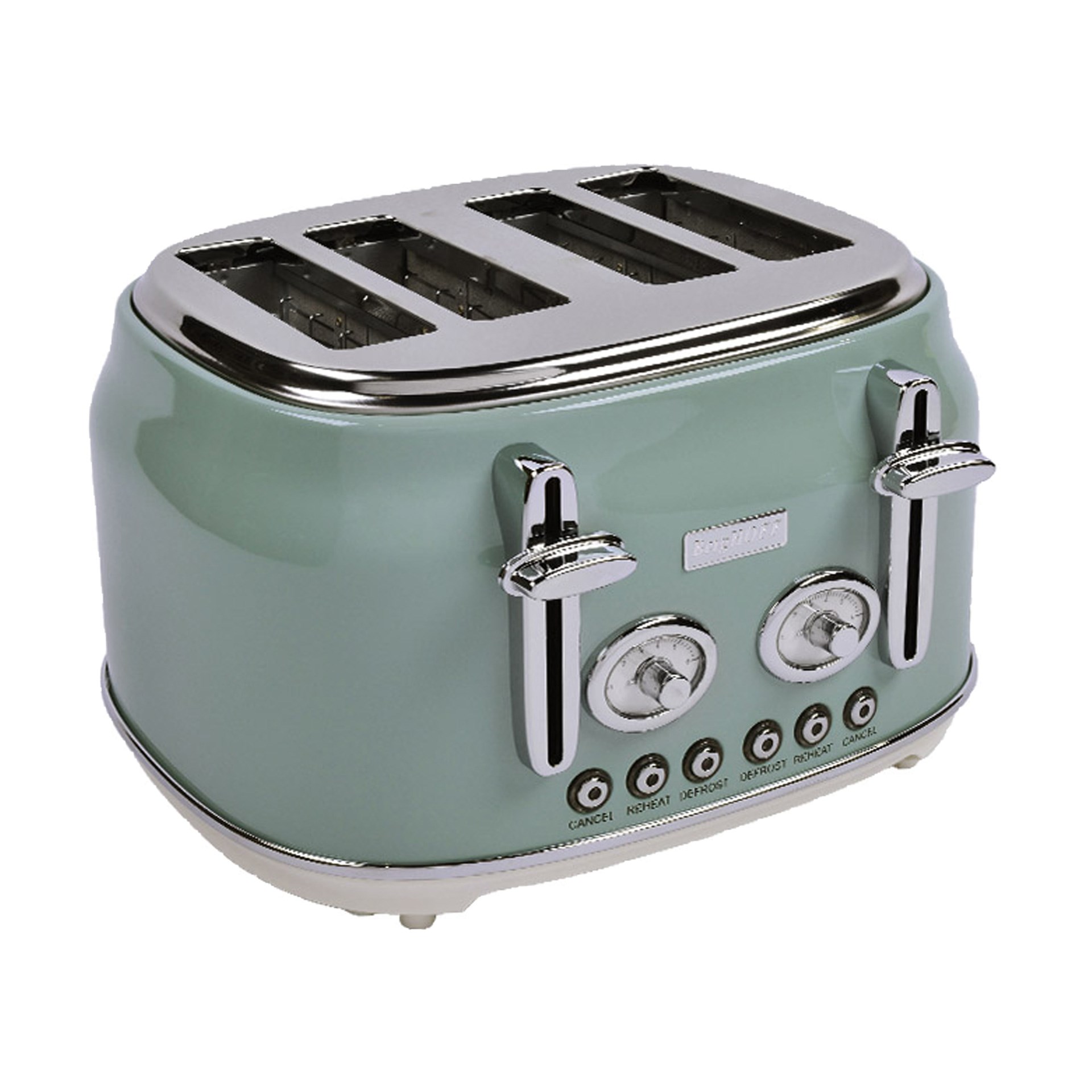 Berghoff Gem Retro Mint Yeşil Dört Dilim Ekmek Kızartma Makinesi
