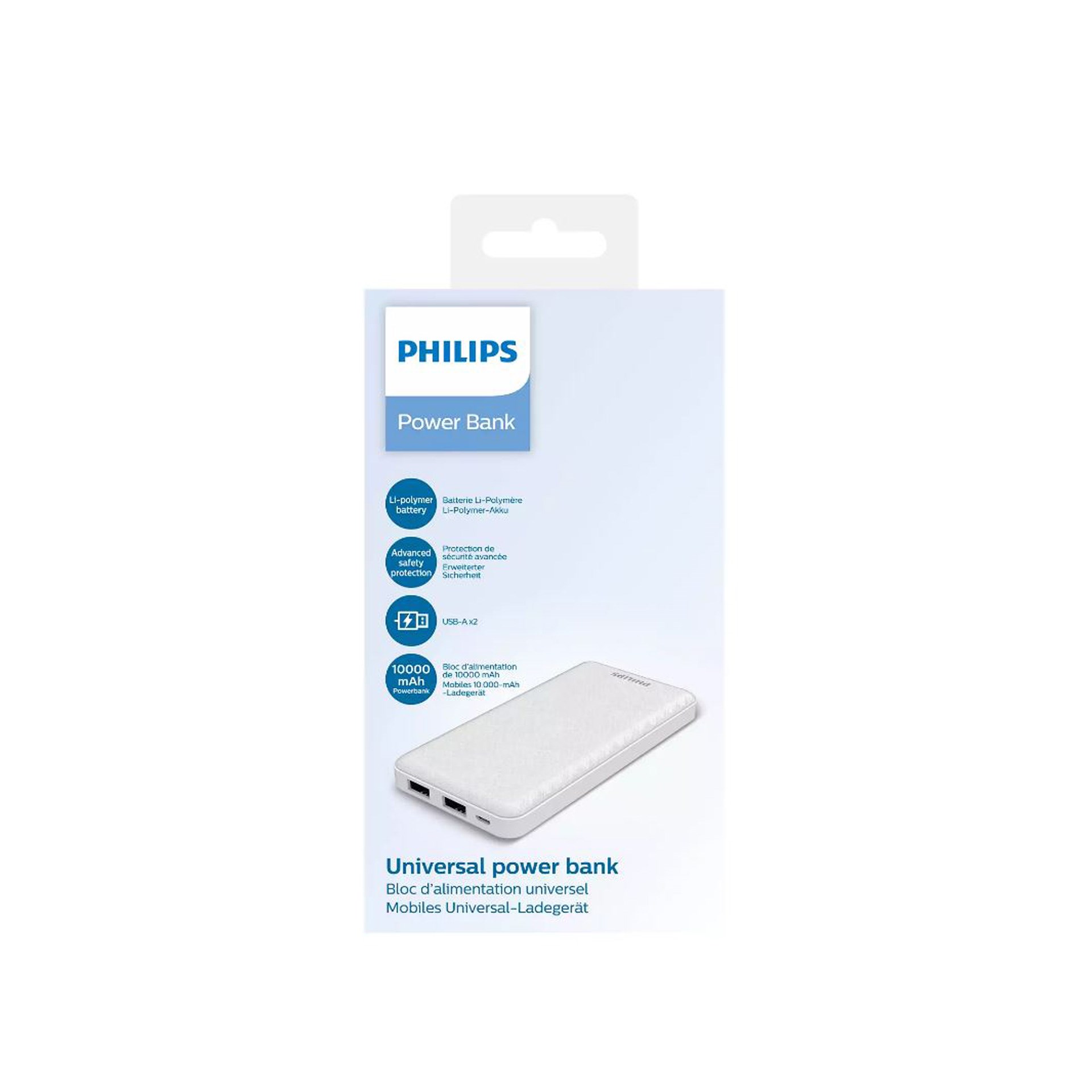 Philips DLP1910NW Beyaz 10000 mAH Powerbank