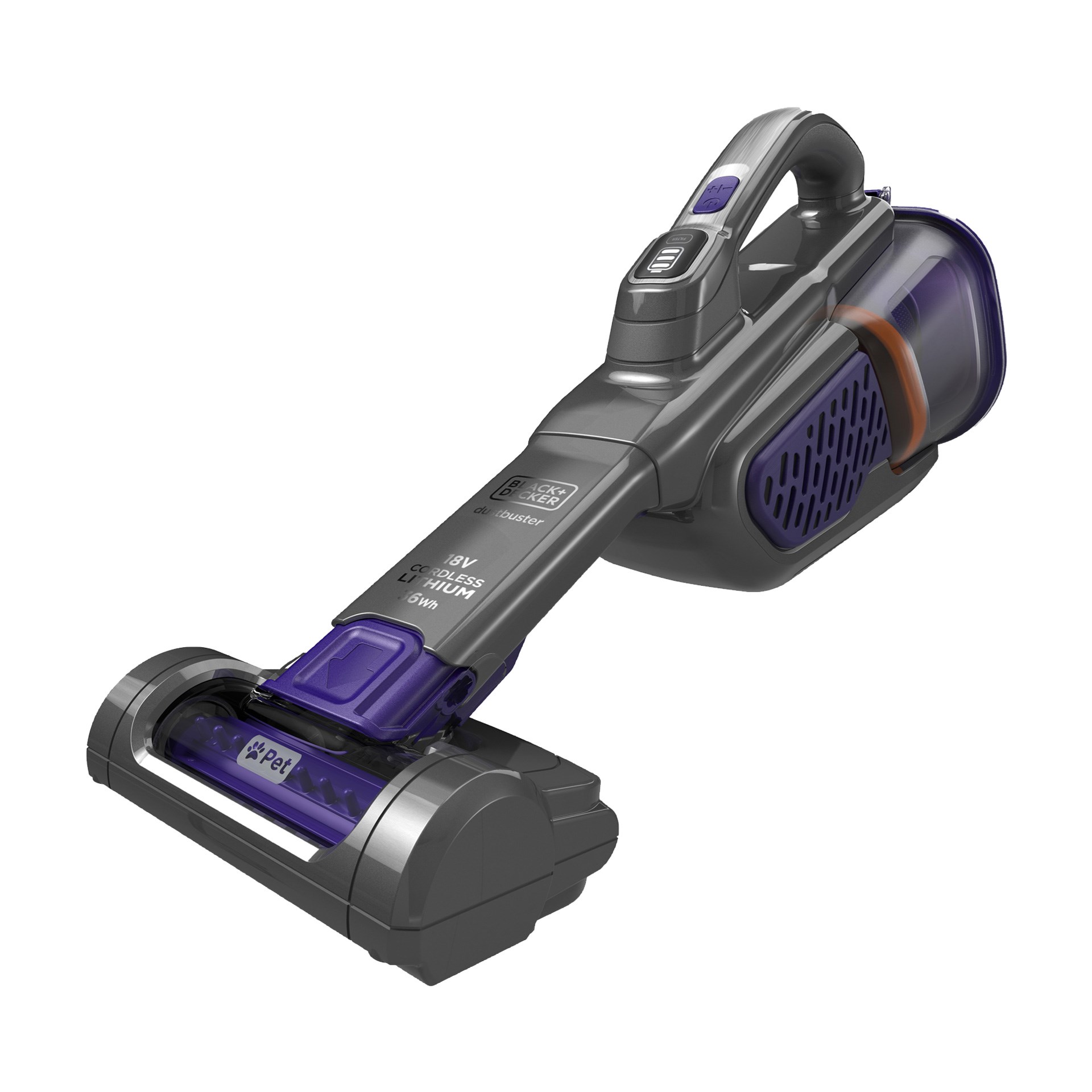 Black & Decker BHHV520BFP-QW 18V Şarjlı Standard Girişli Pet Başlıklı El Süpürgesi