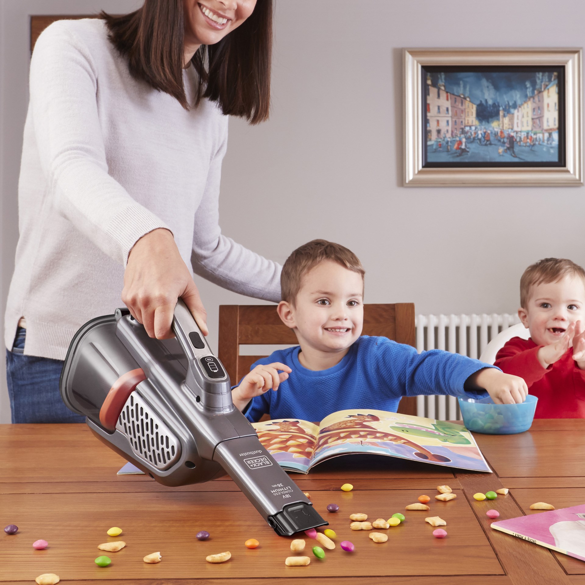 Black & Decker BHHV520JF-QW 18V Şarjlı Jack Girişli Şarjlı El Süpürgesi