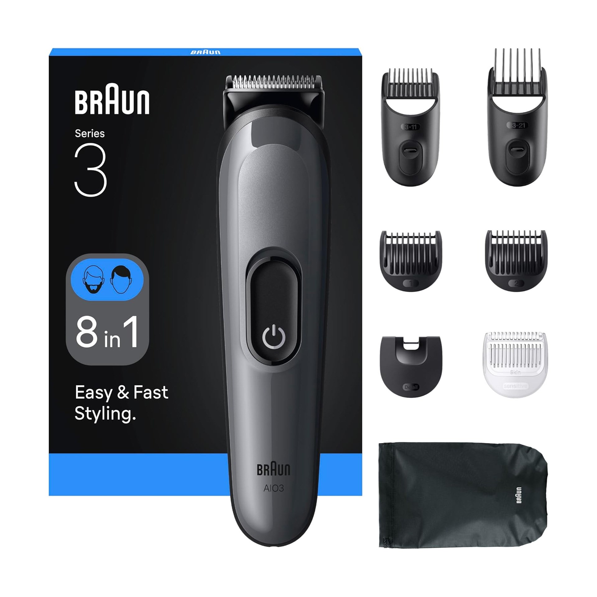 Braun Aio3540 8i Bir Arada Erkek Bakım Kiti
