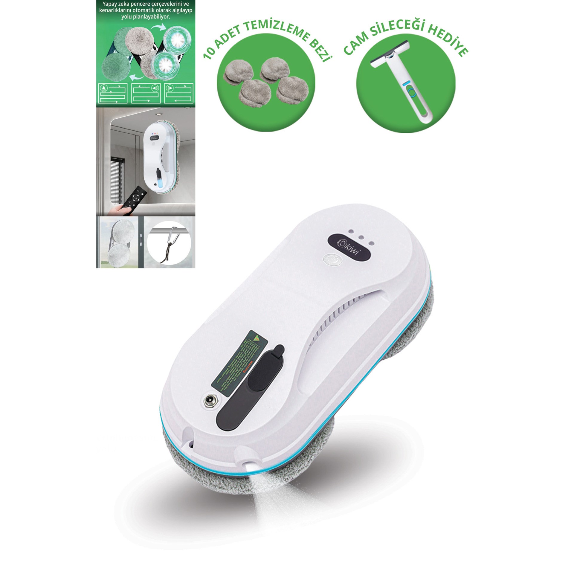 Kiwi Pencere Temizleme Robotu