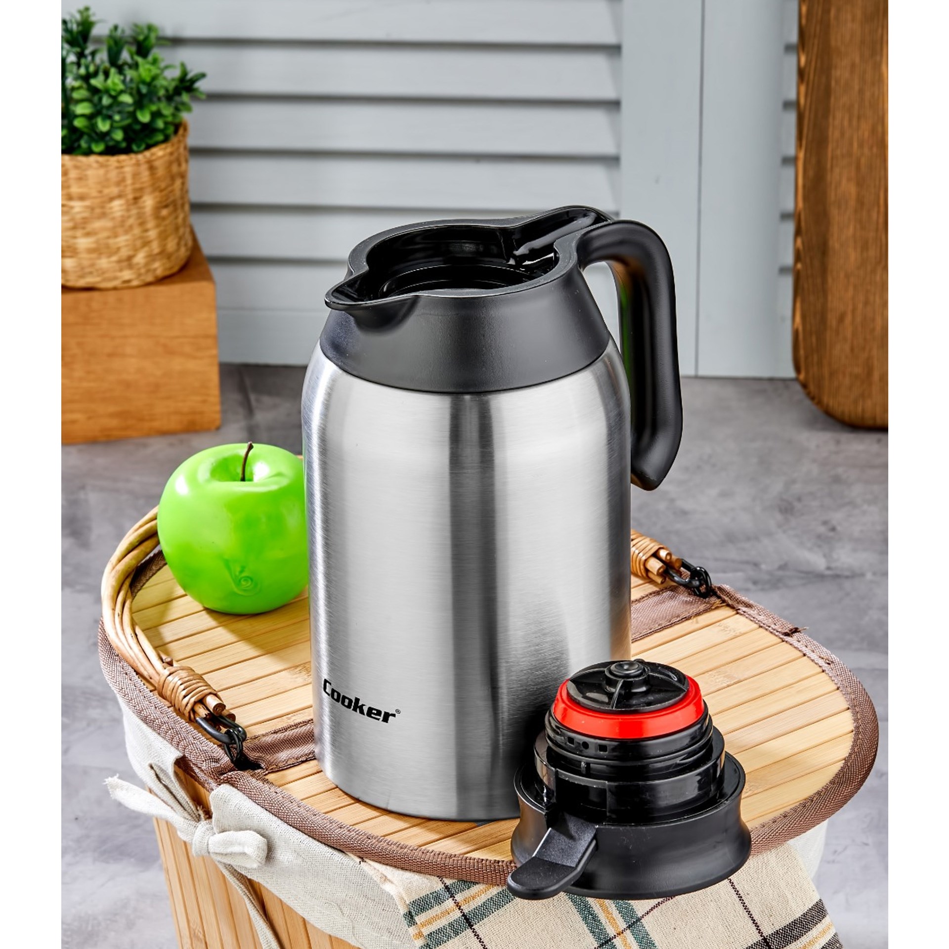 Cooker 2 lt Paslanmaz Çelik Termos