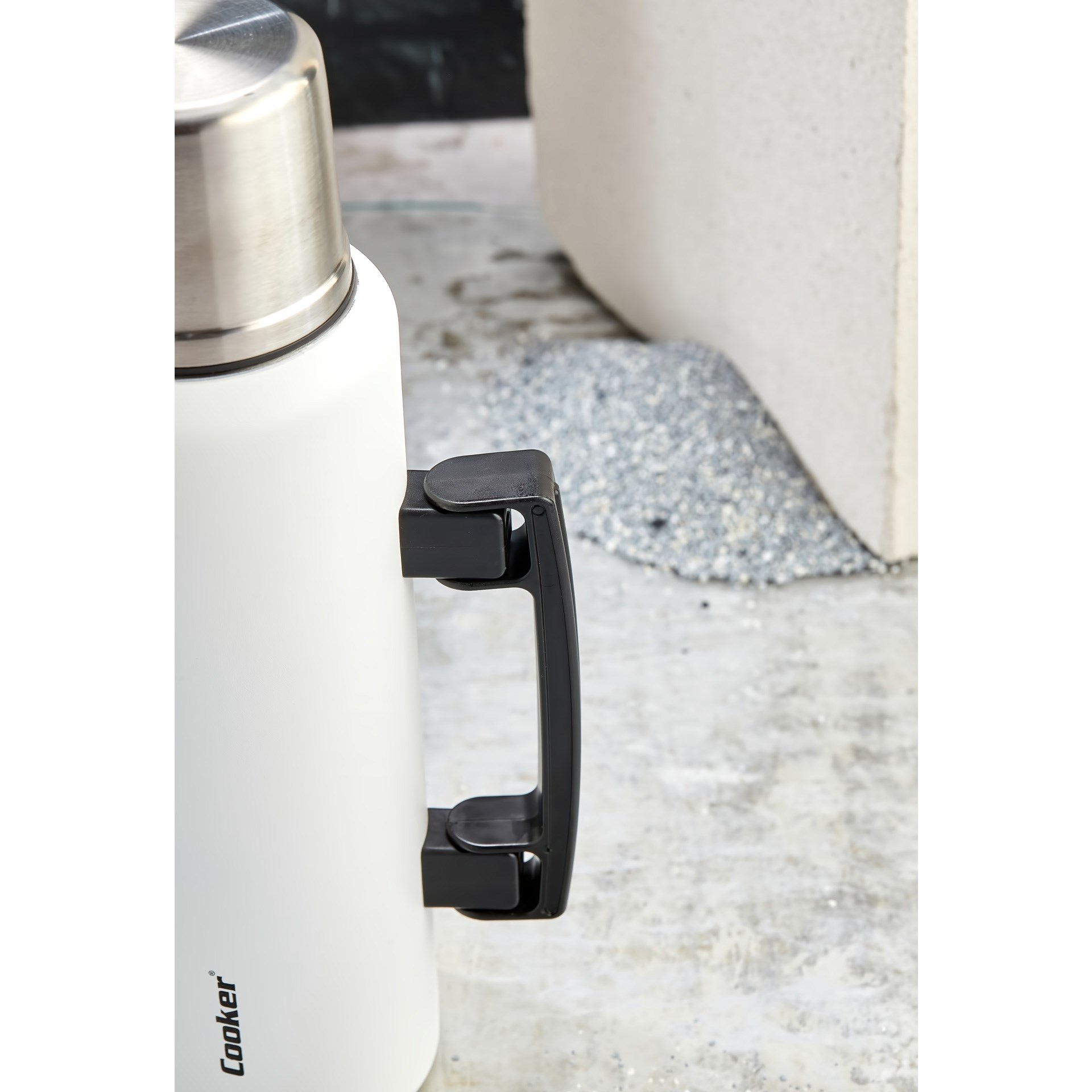 Cooker CKR2085 1,5 lt Kulplu Çelik Termos Beyaz