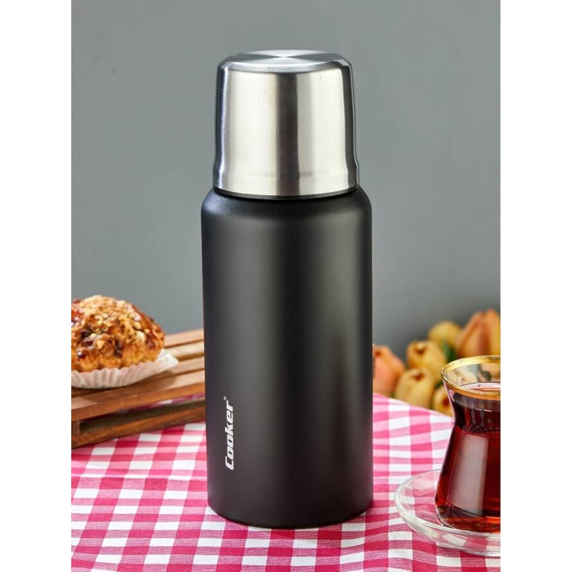 Cooker CKR2106 0.75 lt Çelik Termos Siyah
