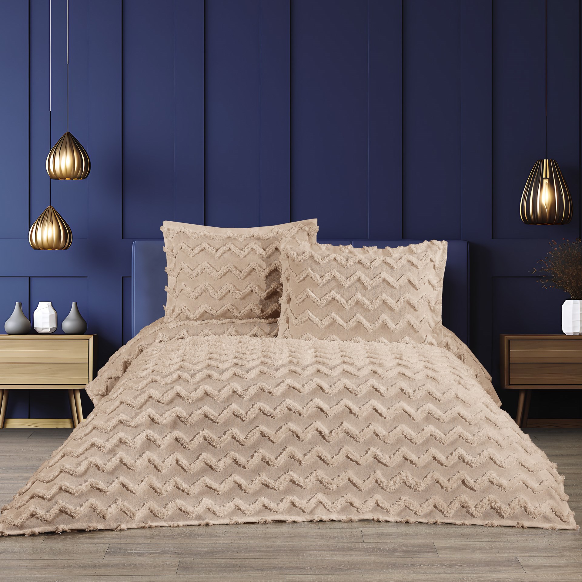 Cotton House Hermes Çift Kişilik Yatak Örtüsü