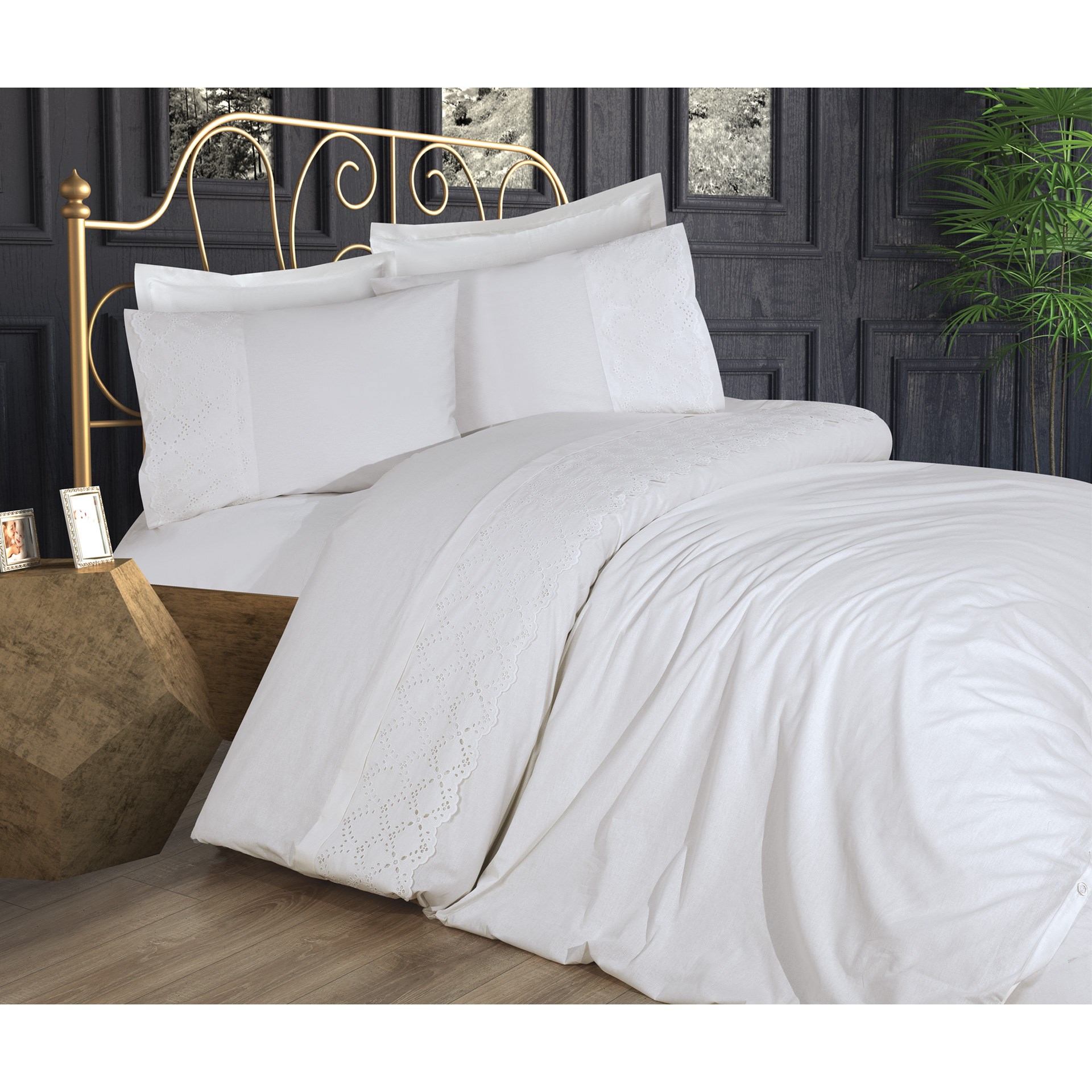 Cotton House Tanya Fistolu Çift Kişilik Nevresim Takımı