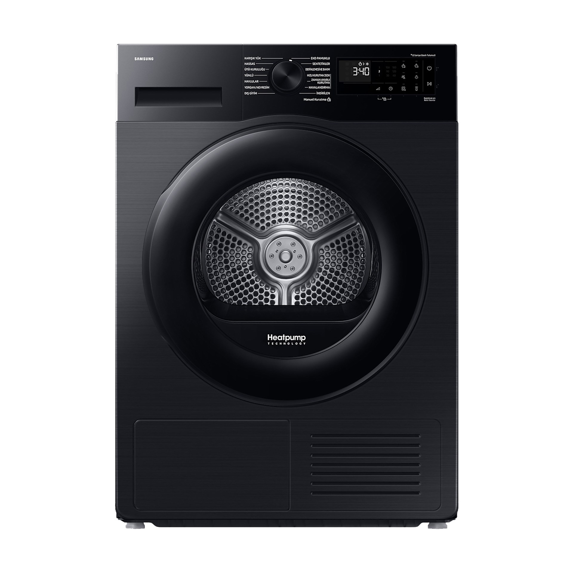 Samsung DV10DG54A0ABAH C Sınıfı 10 Kg Al Wifi Çamaşır Kurutma Makinesi Siyah