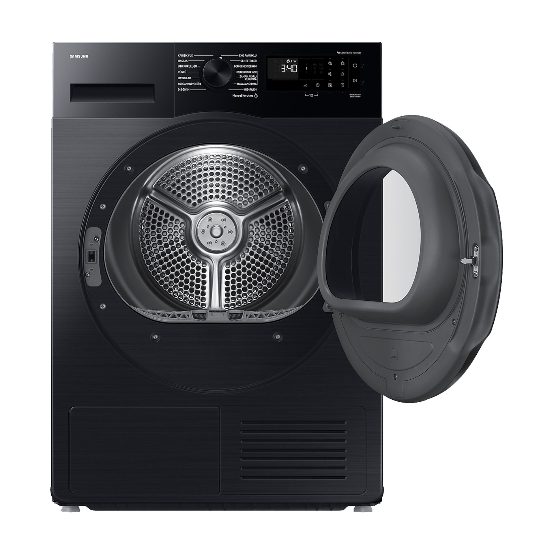 Samsung DV10DG54A0ABAH C Sınıfı 10 Kg Al Wifi Çamaşır Kurutma Makinesi Siyah