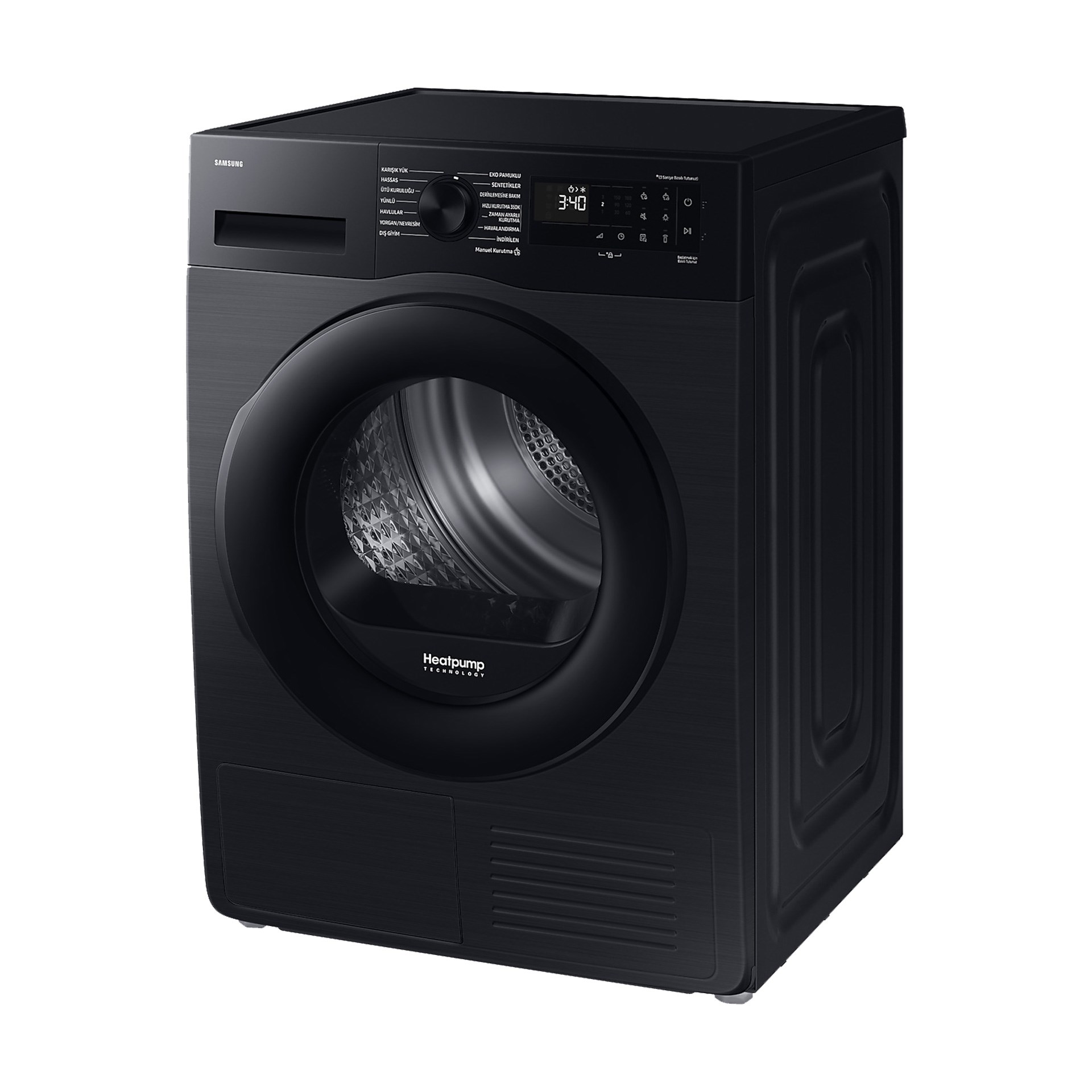Samsung DV10DG54A0ABAH C Sınıfı 10 Kg Al Wifi Çamaşır Kurutma Makinesi Siyah