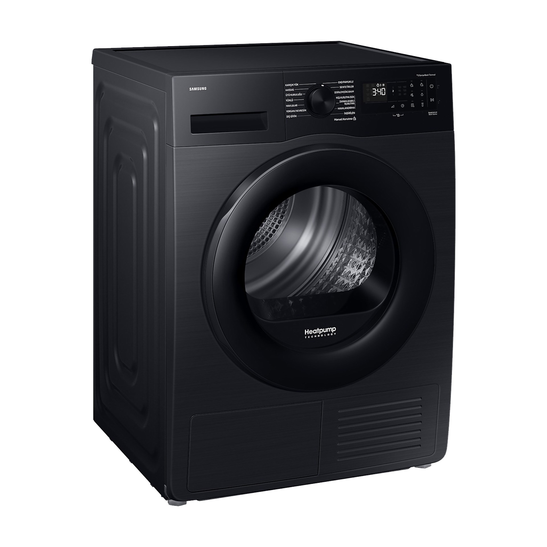 Samsung DV10DG54A0ABAH C Sınıfı 10 Kg Al Wifi Çamaşır Kurutma Makinesi Siyah