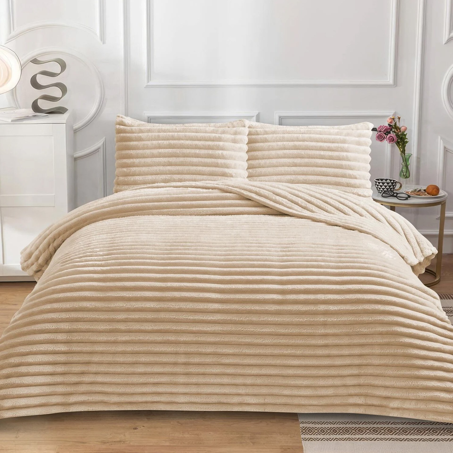 Dainty Home Serra Çift Kişilik Vizon Yatak Örtüsü