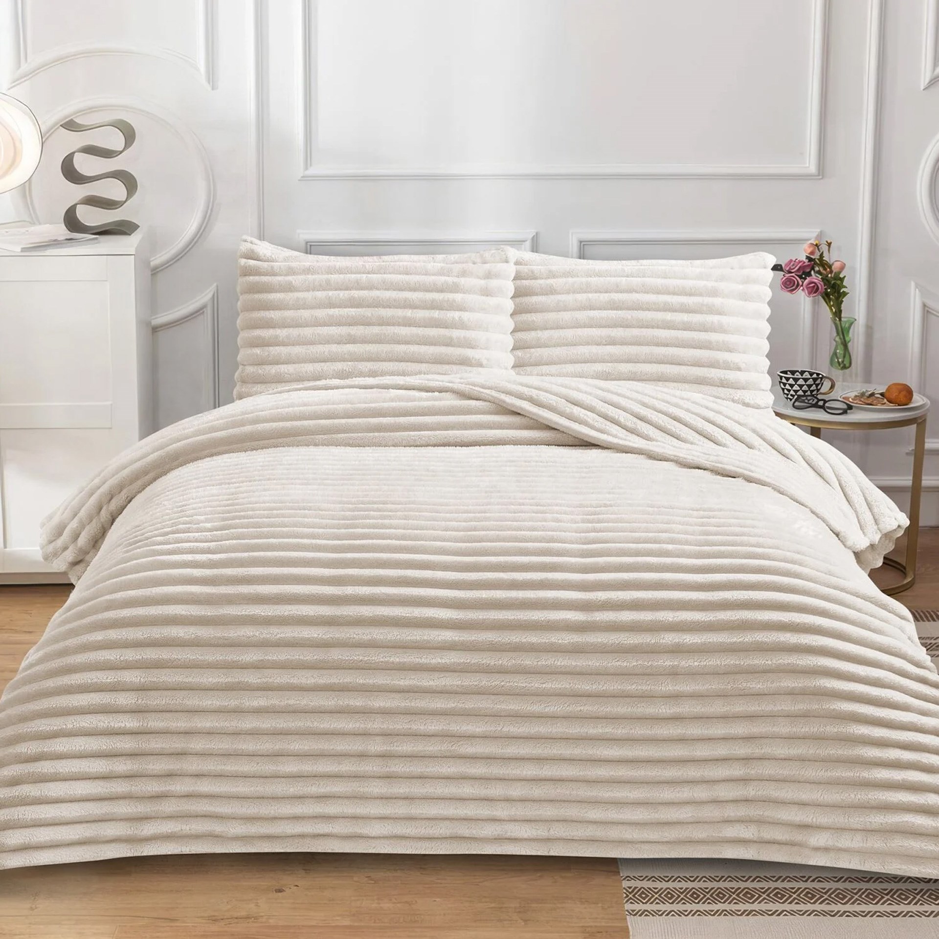 Dainty Home Serra Çift Kişilik Bej Yatak Örtüsü