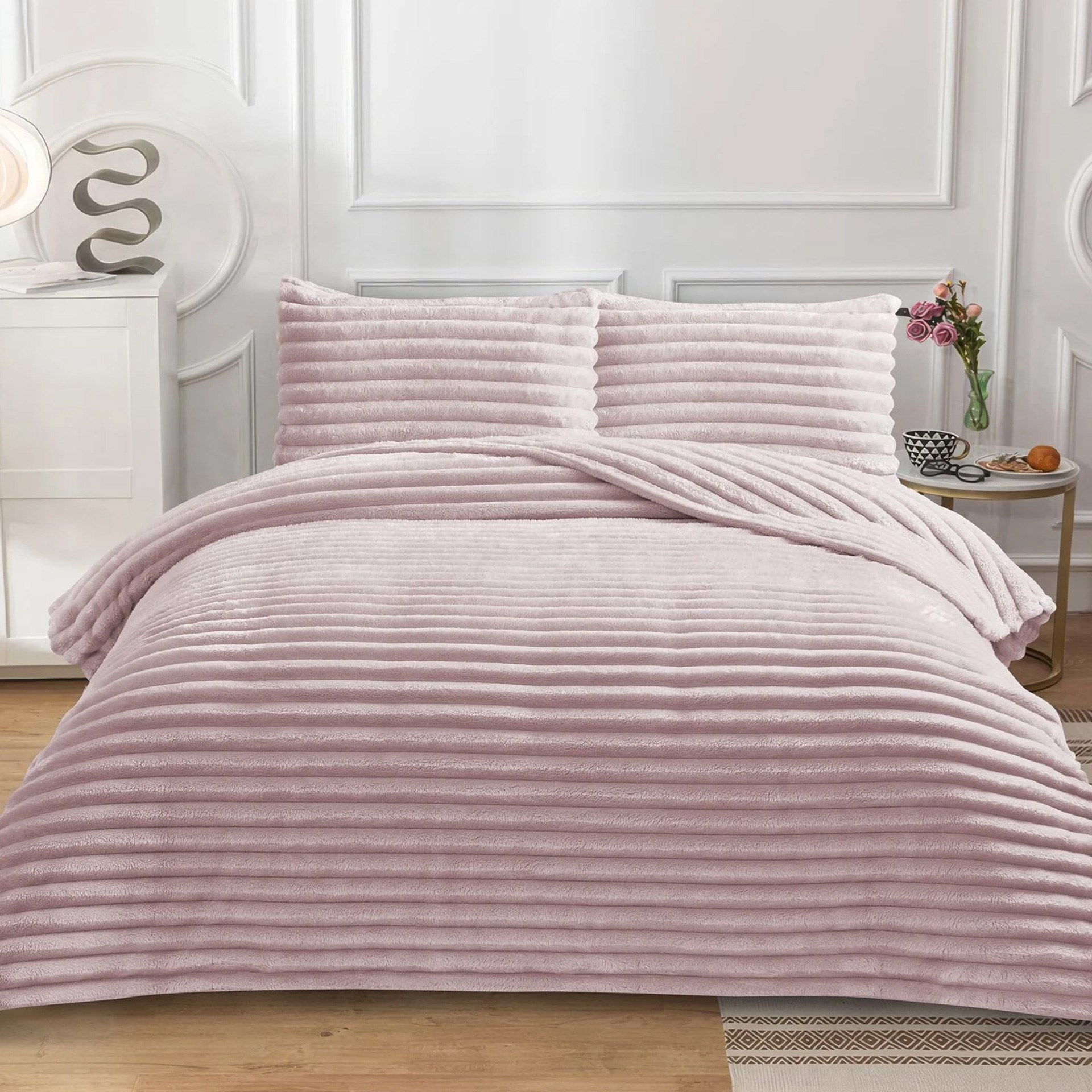 Dainty Home Serra Çift Kişilik Pudra Yatak Örtüsü