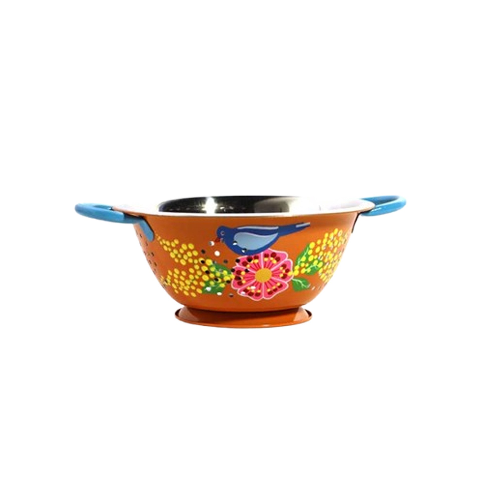 Dedemin Emayeleri Turuncu Kuşlu Süzgeç