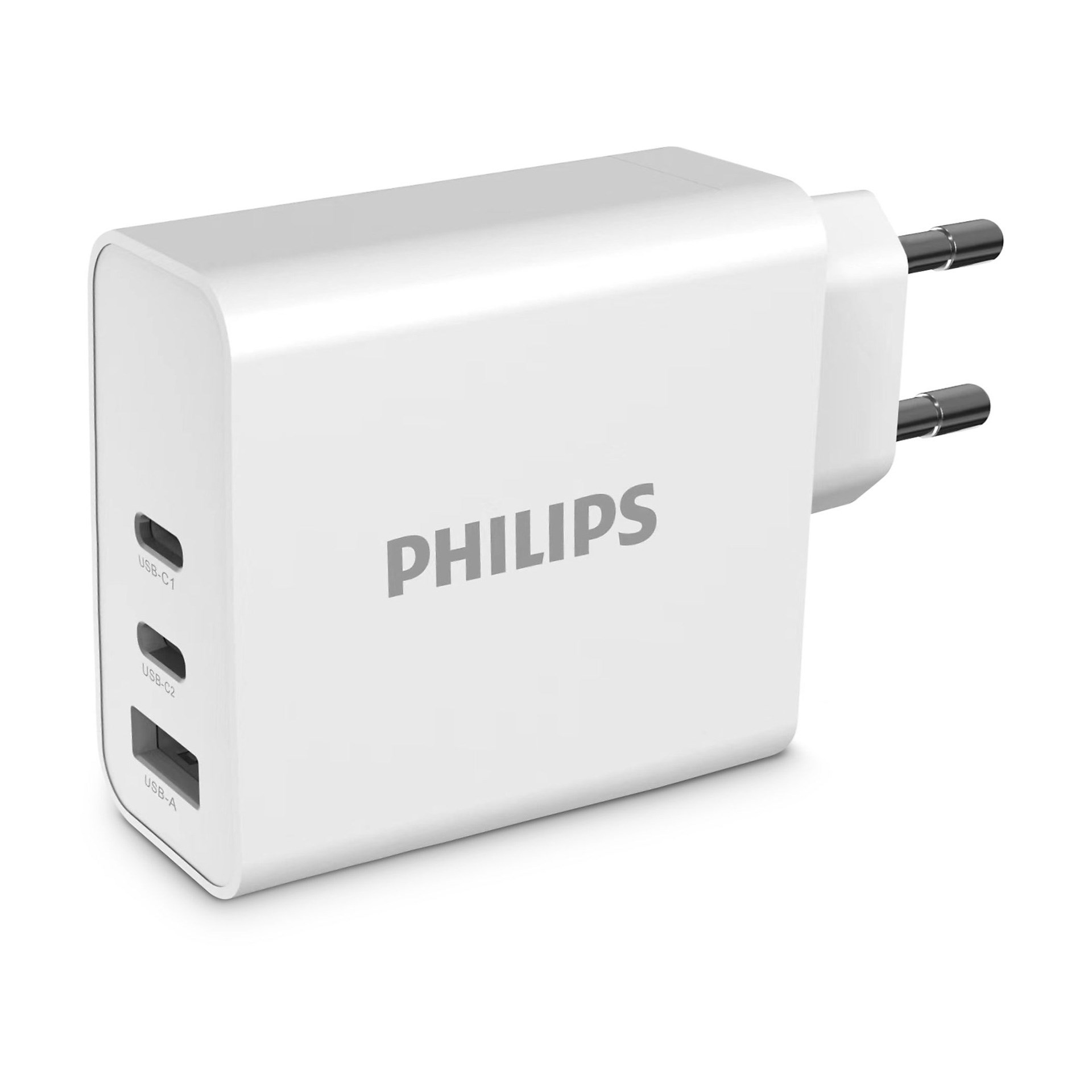 Philips DLP2683 65W 1 USB-A + PD 2x USB-C GaN Beyaz Hızlı Şarj Adaptörü