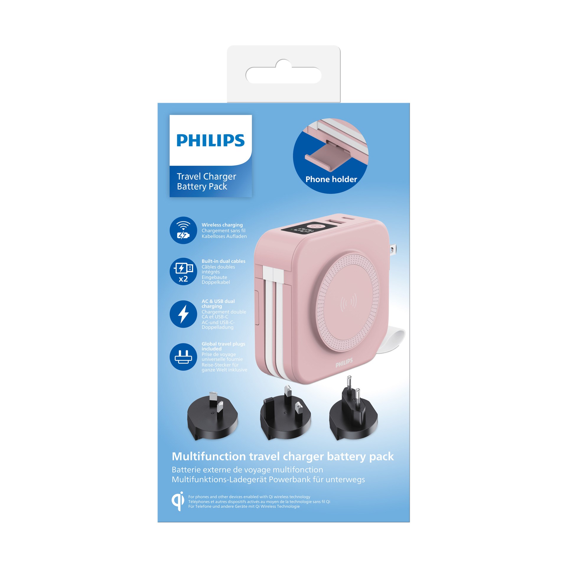 Philips DLP4347CP/00 10000 mAH Powerbank Pembe