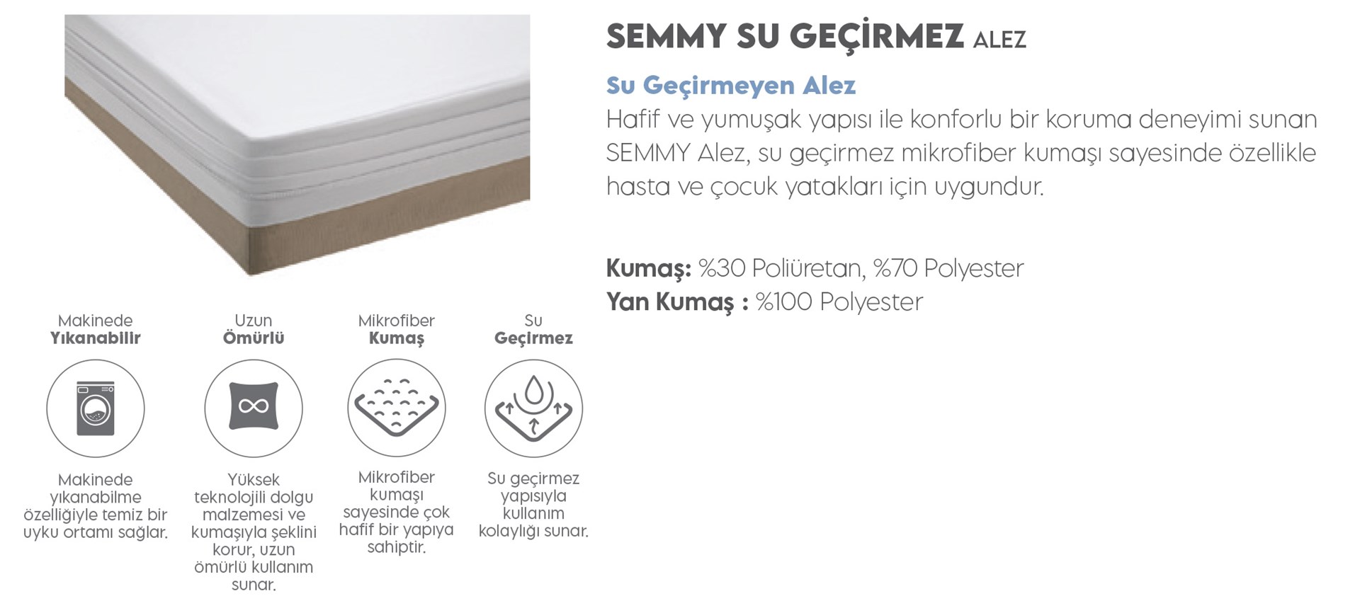 Puffy Semmy Su Gecirmez Alez 180x200 Cm Ozellikleri Ve Fiyatlari