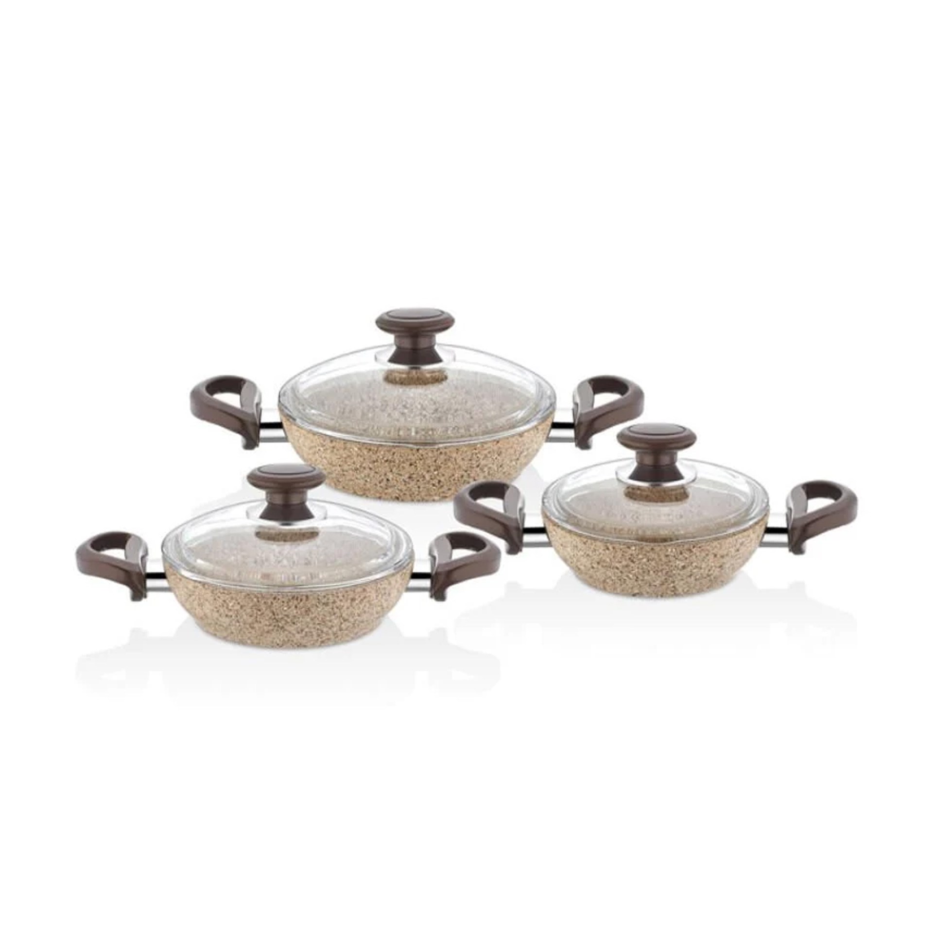 Falez Creamy 6 Parça Sahan Seti Krem