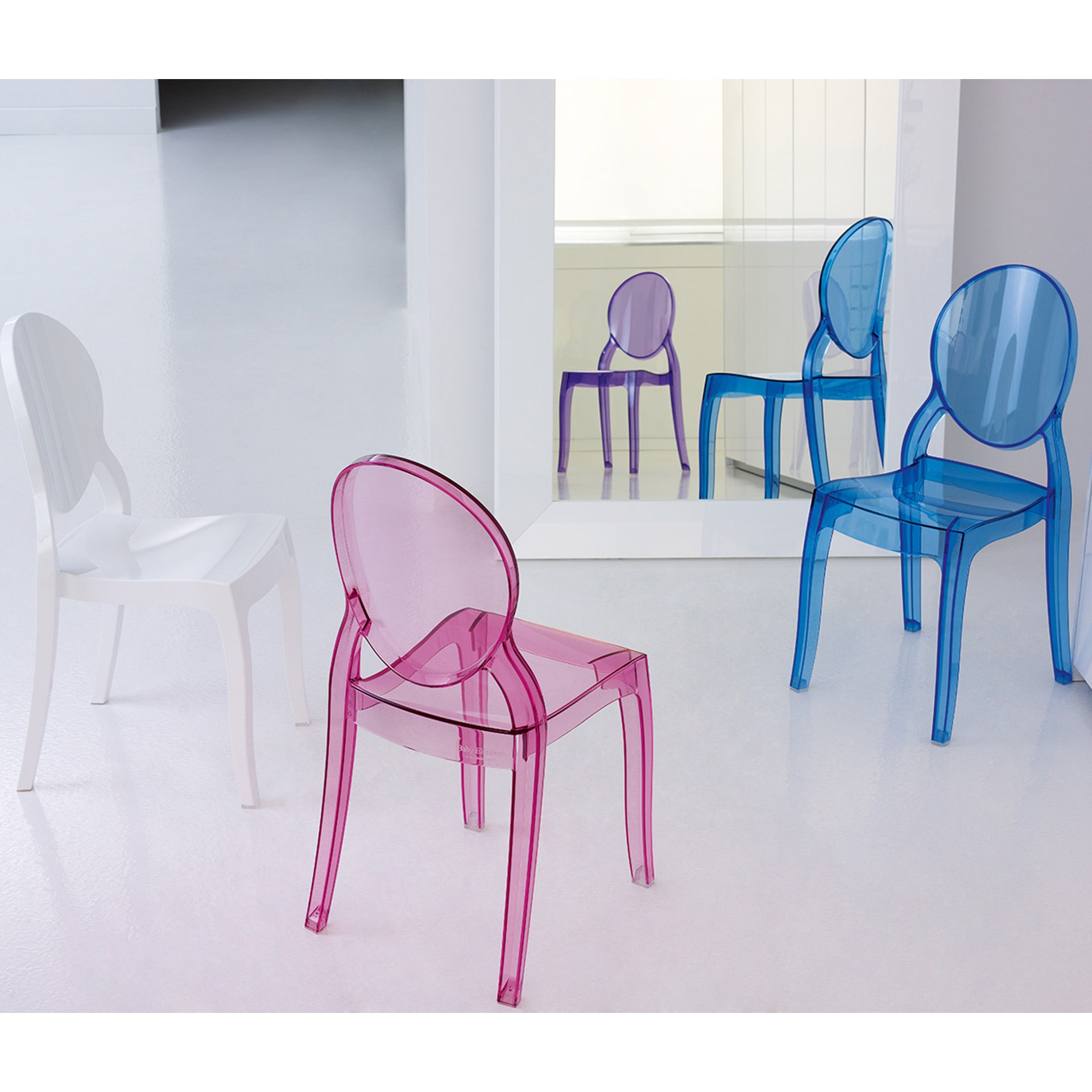 Siesta Baby Elizabeth Mini Sandalye Mavi Transparan