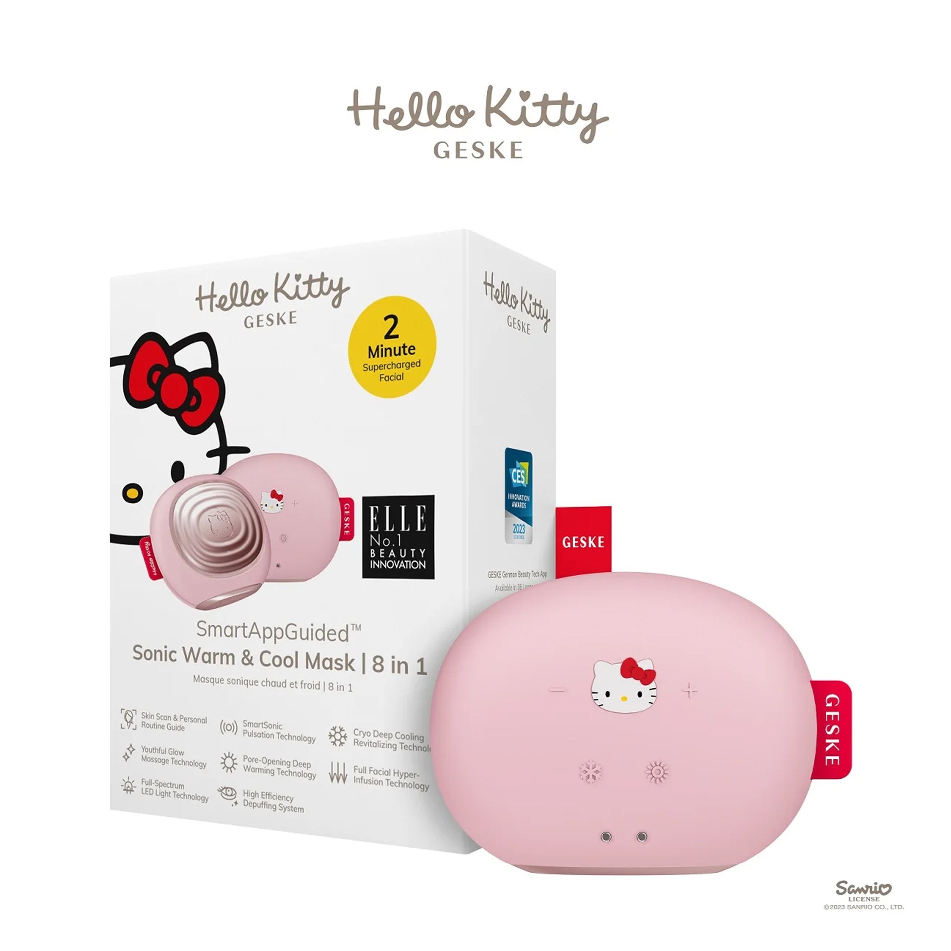Geske Hello Kitty Sonic Soğutma Ve Isıtmalı 8i 1 Arada Yüz Bakım Cihazı Pembe