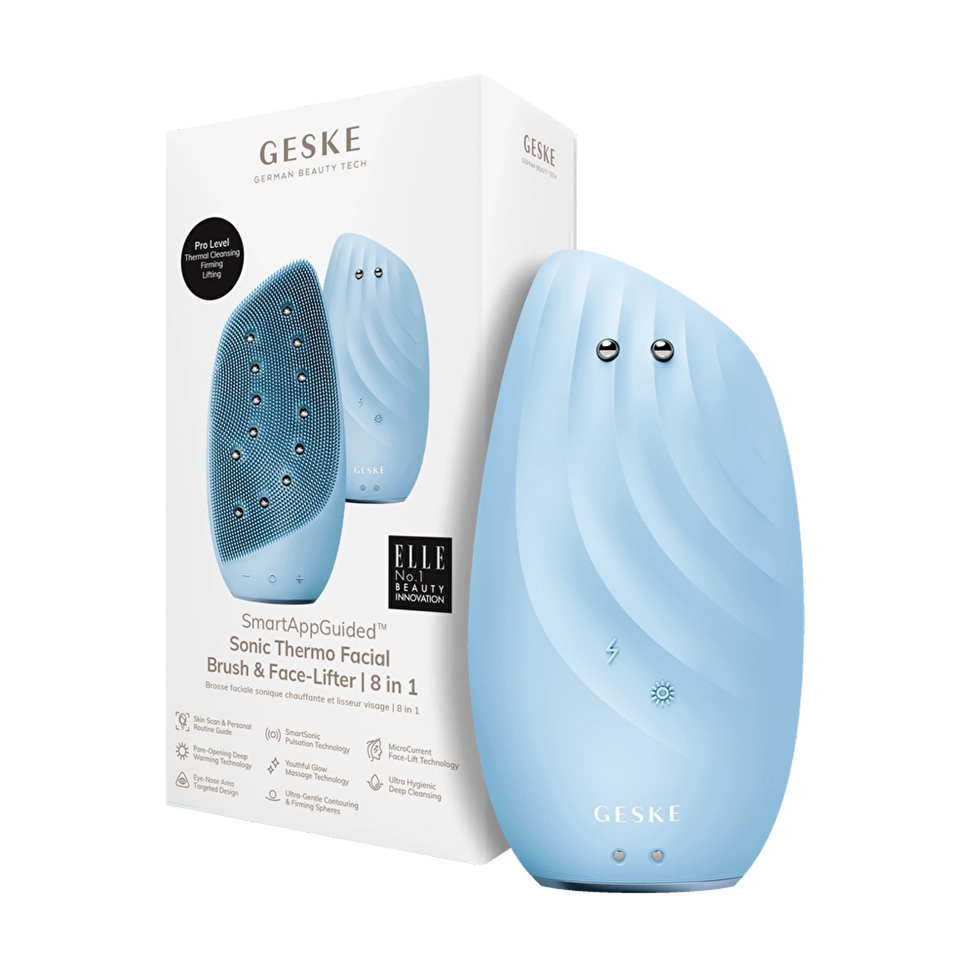 Geske Sonic Thermo Yüz Temizleme Ve Germe 8i 1 Arada Mavi