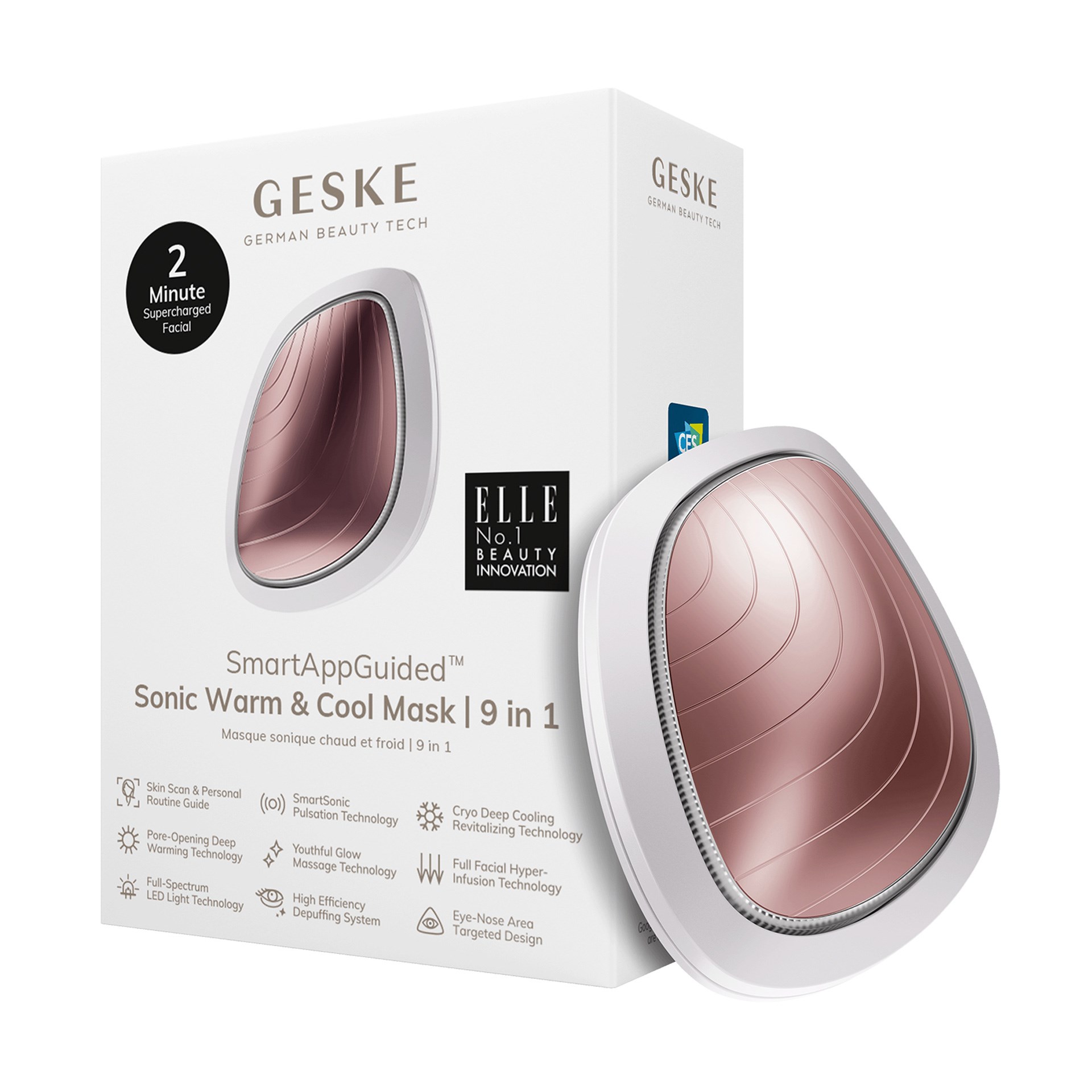 Geske Sonic Sıcak Ve Soğuk Maske 9u 1 Arada Beyaz
