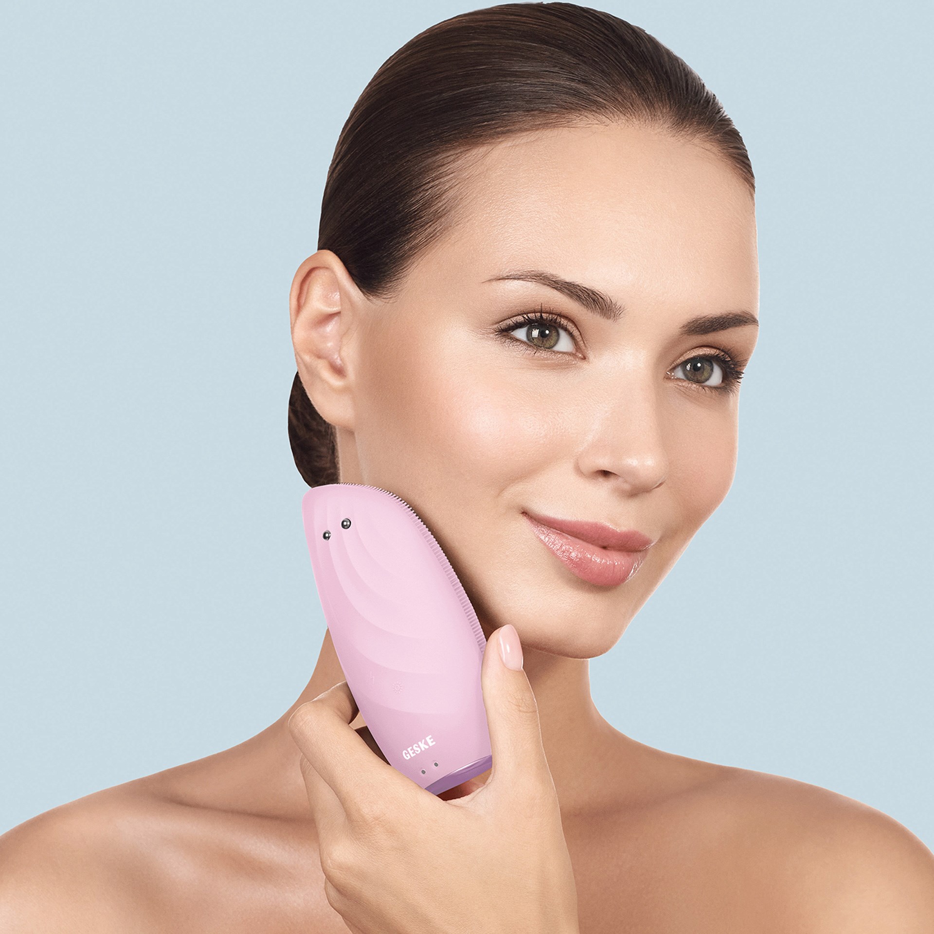 Geske Sonic Thermo Yüz Temizleme Ve Germe 8i 1 Arada Pembe