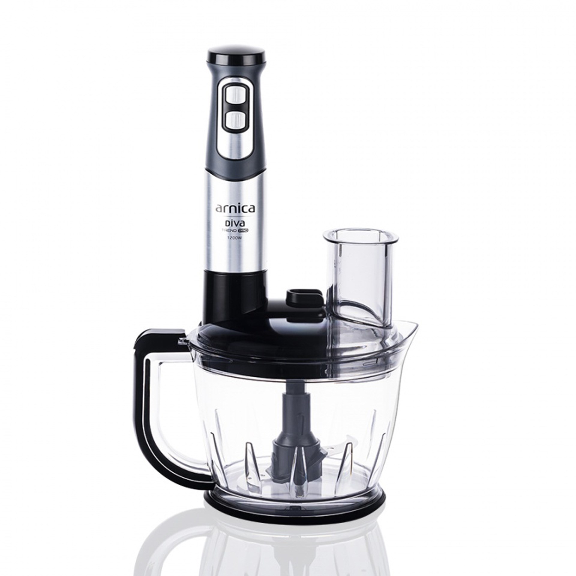 Arnica GH21801 Diva Trend Pro Doğrayıcı Blender Seti Gümüş