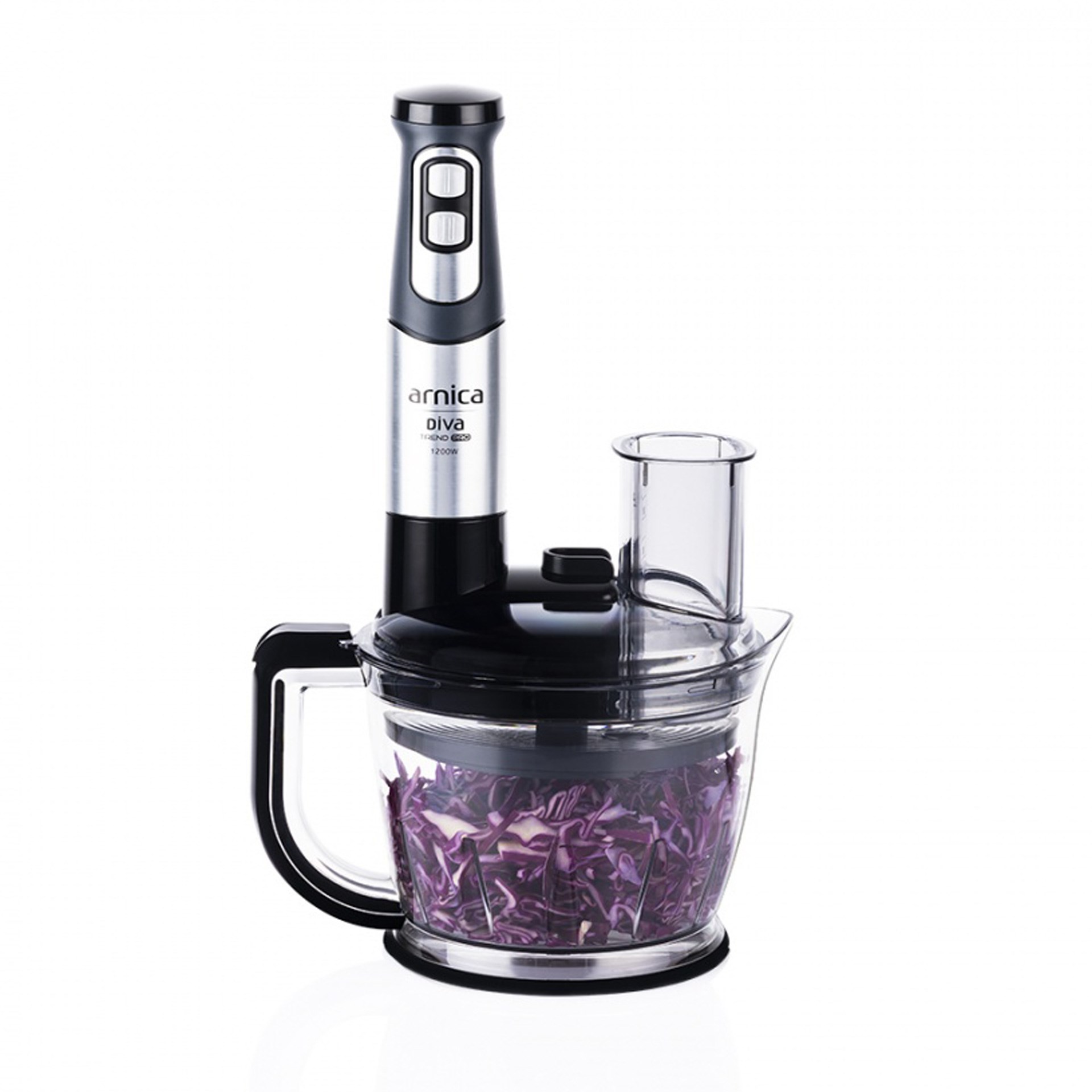 Arnica GH21801 Diva Trend Pro Doğrayıcı Blender Seti Gümüş
