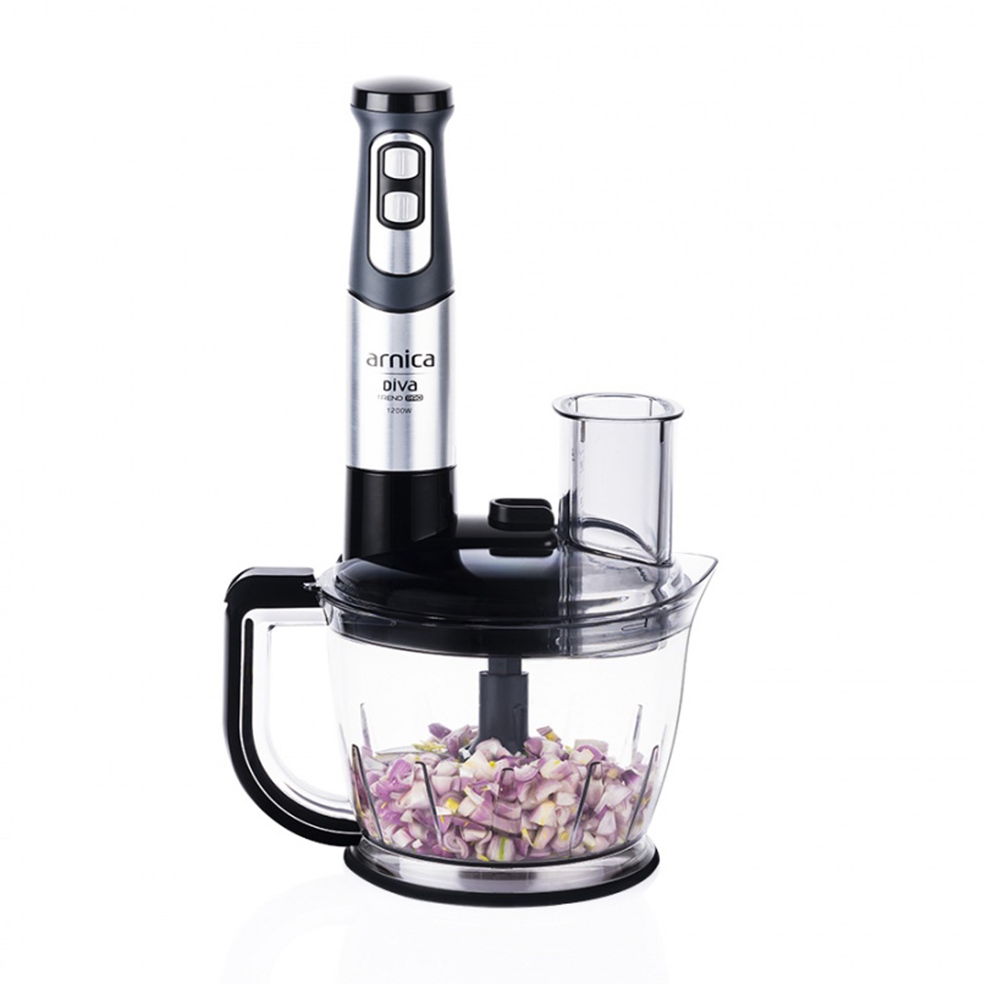 Arnica GH21801 Diva Trend Pro Doğrayıcı Blender Seti Gümüş