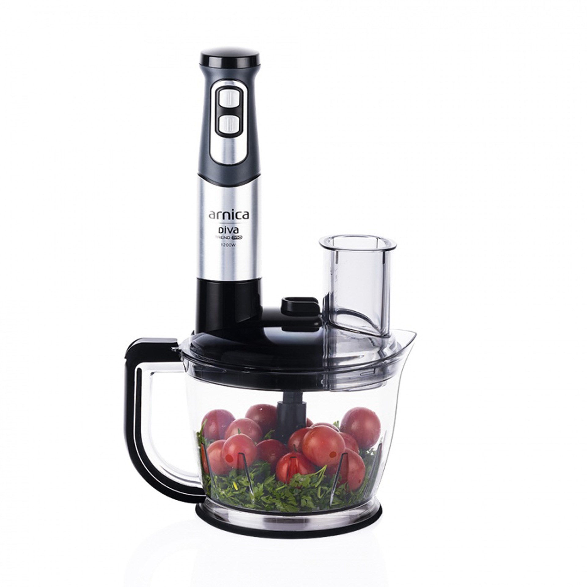 Arnica GH21801 Diva Trend Pro Doğrayıcı Blender Seti Gümüş